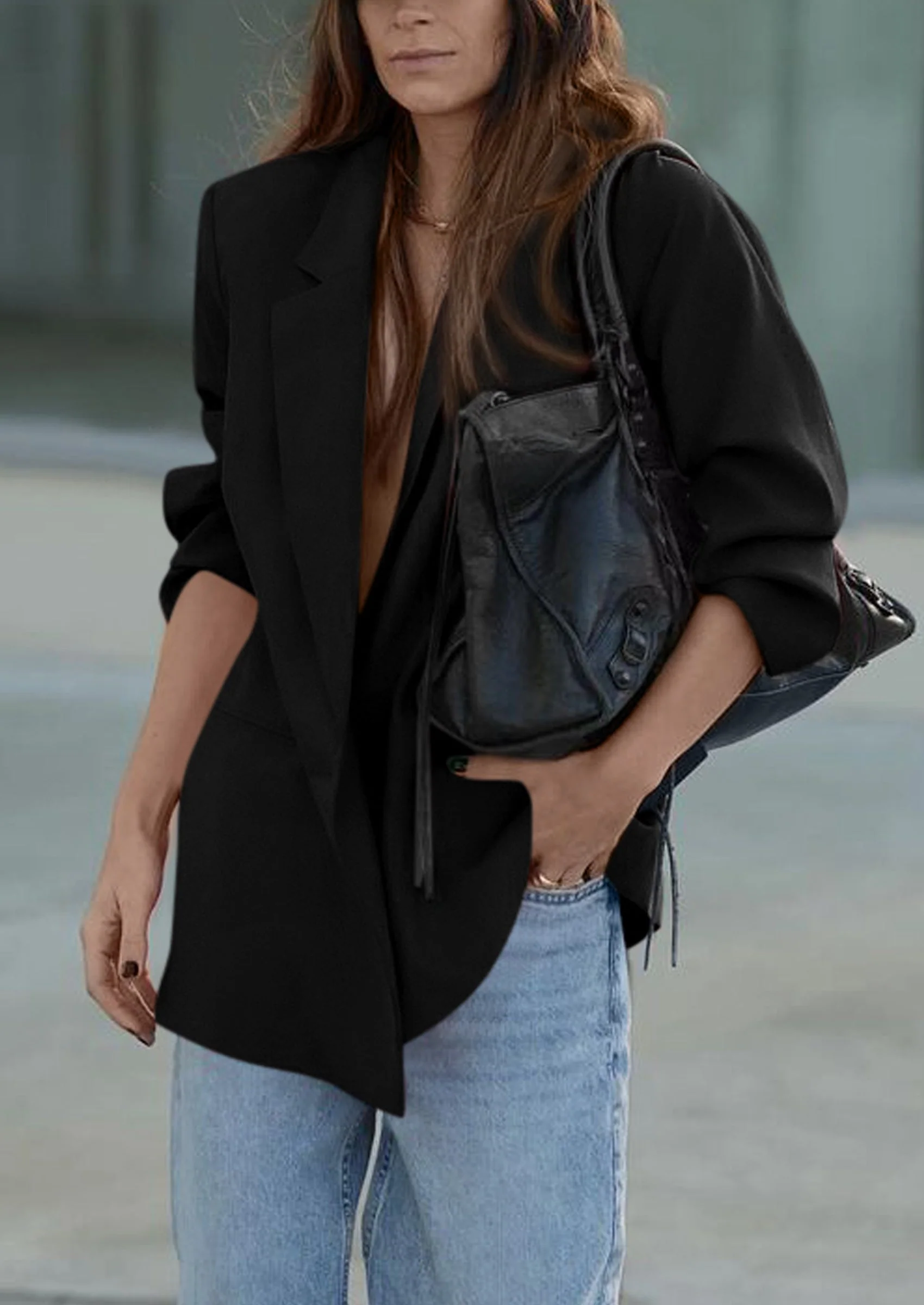 PRETTYGARDEN Fall Blazers for Women Business Casual Long Sleeve Lapel Pockets Dressy Suit Jackets Work Office Clothes - Image 11