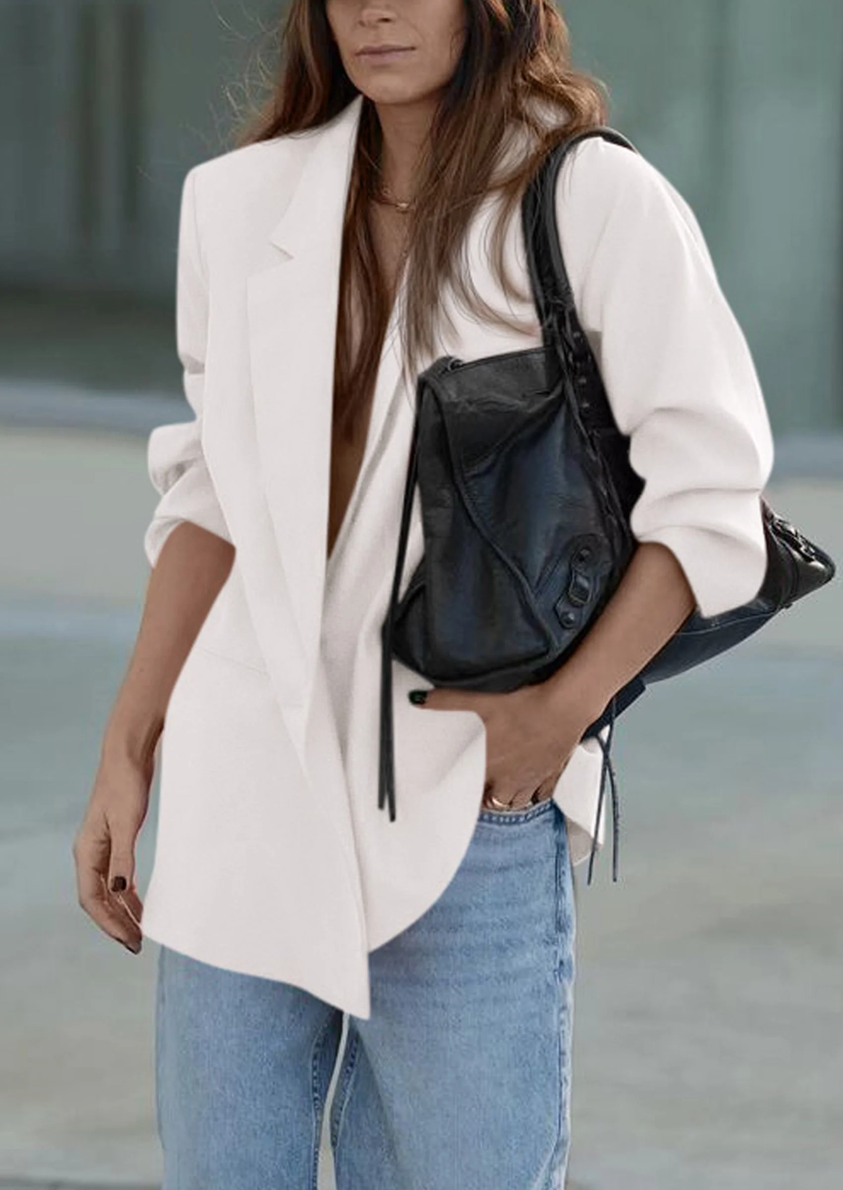 PRETTYGARDEN Fall Blazers for Women Business Casual Long Sleeve Lapel Pockets Dressy Suit Jackets Work Office Clothes - Image 16