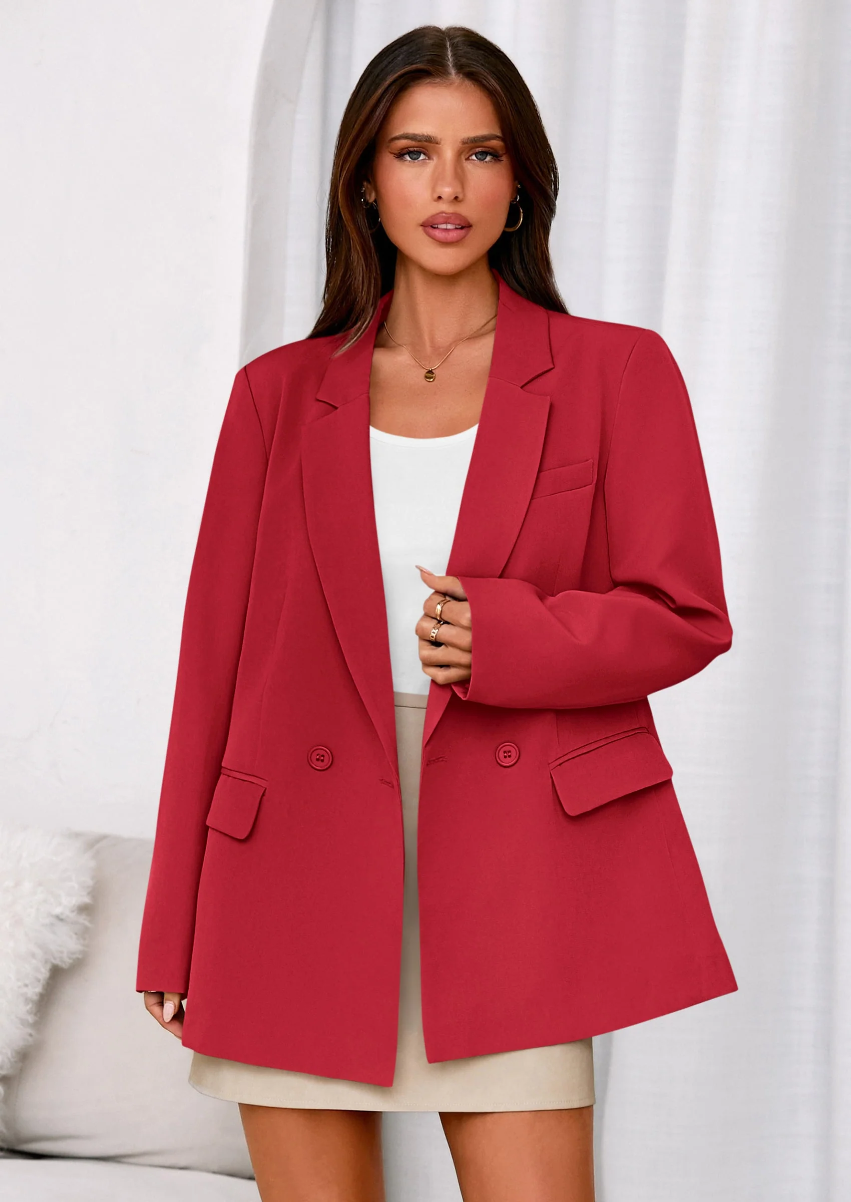 PRETTYGARDEN Fall Blazers for Women Business Casual Long Sleeve Lapel Pockets Dressy Suit Jackets Work Office Clothes - Image 17