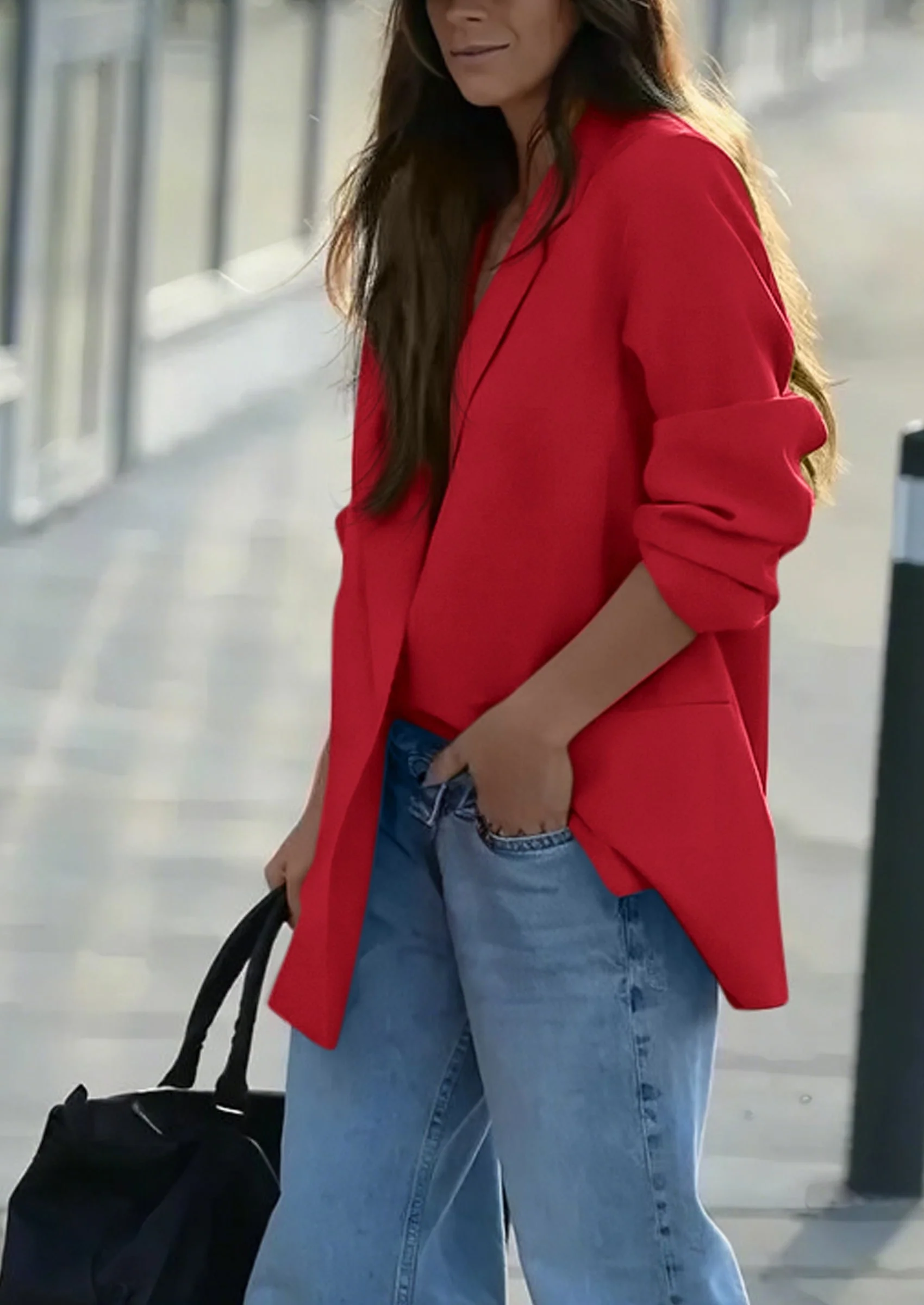 PRETTYGARDEN Fall Blazers for Women Business Casual Long Sleeve Lapel Pockets Dressy Suit Jackets Work Office Clothes - Image 20