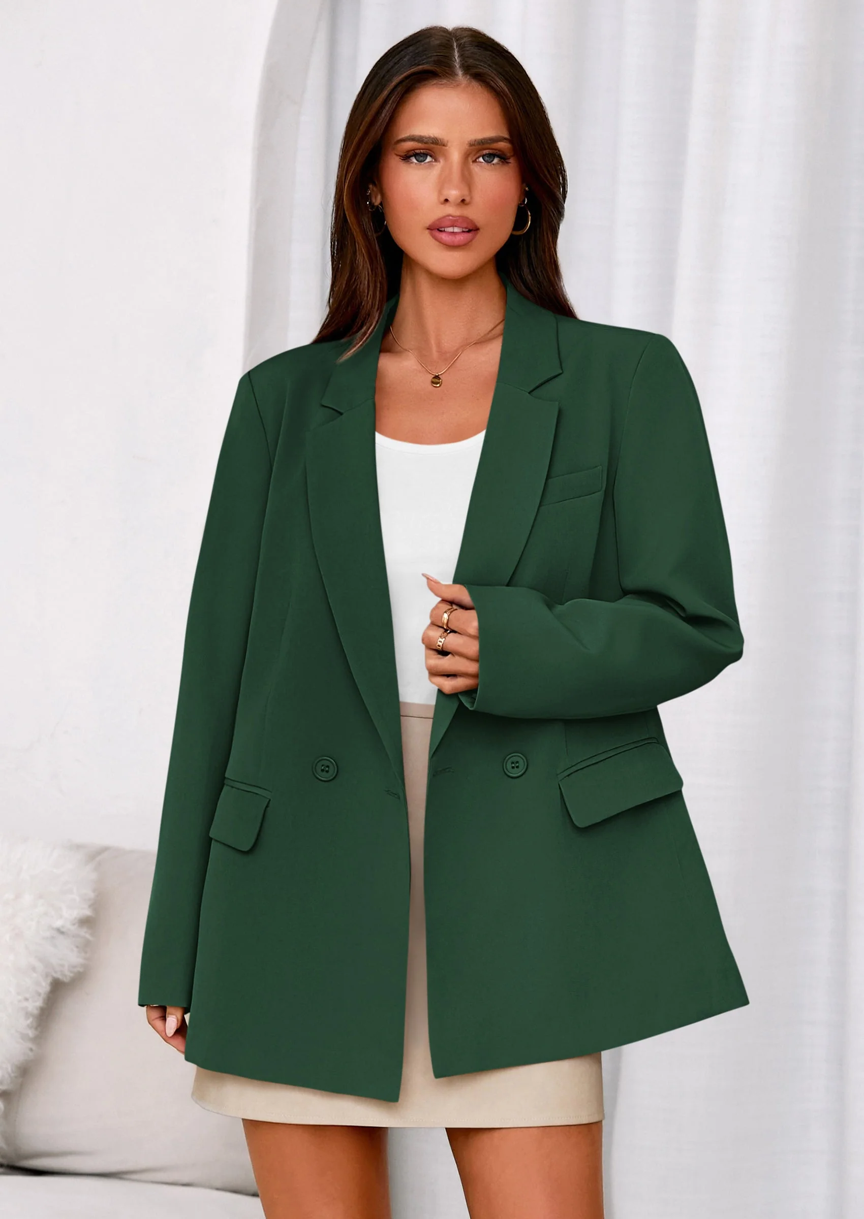 PRETTYGARDEN Fall Blazers for Women Business Casual Long Sleeve Lapel Pockets Dressy Suit Jackets Work Office Clothes - Image 22