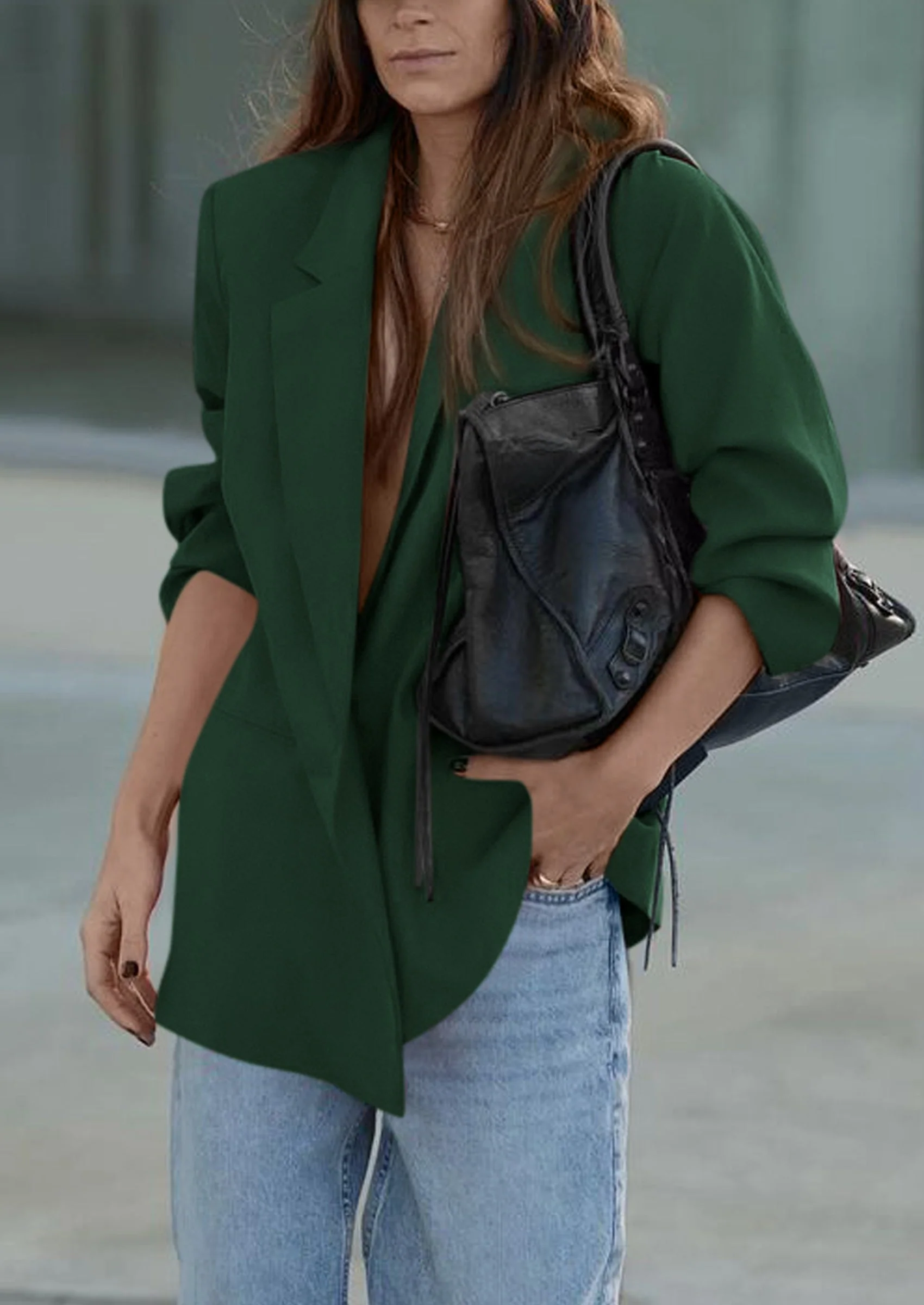 PRETTYGARDEN Fall Blazers for Women Business Casual Long Sleeve Lapel Pockets Dressy Suit Jackets Work Office Clothes - Image 26