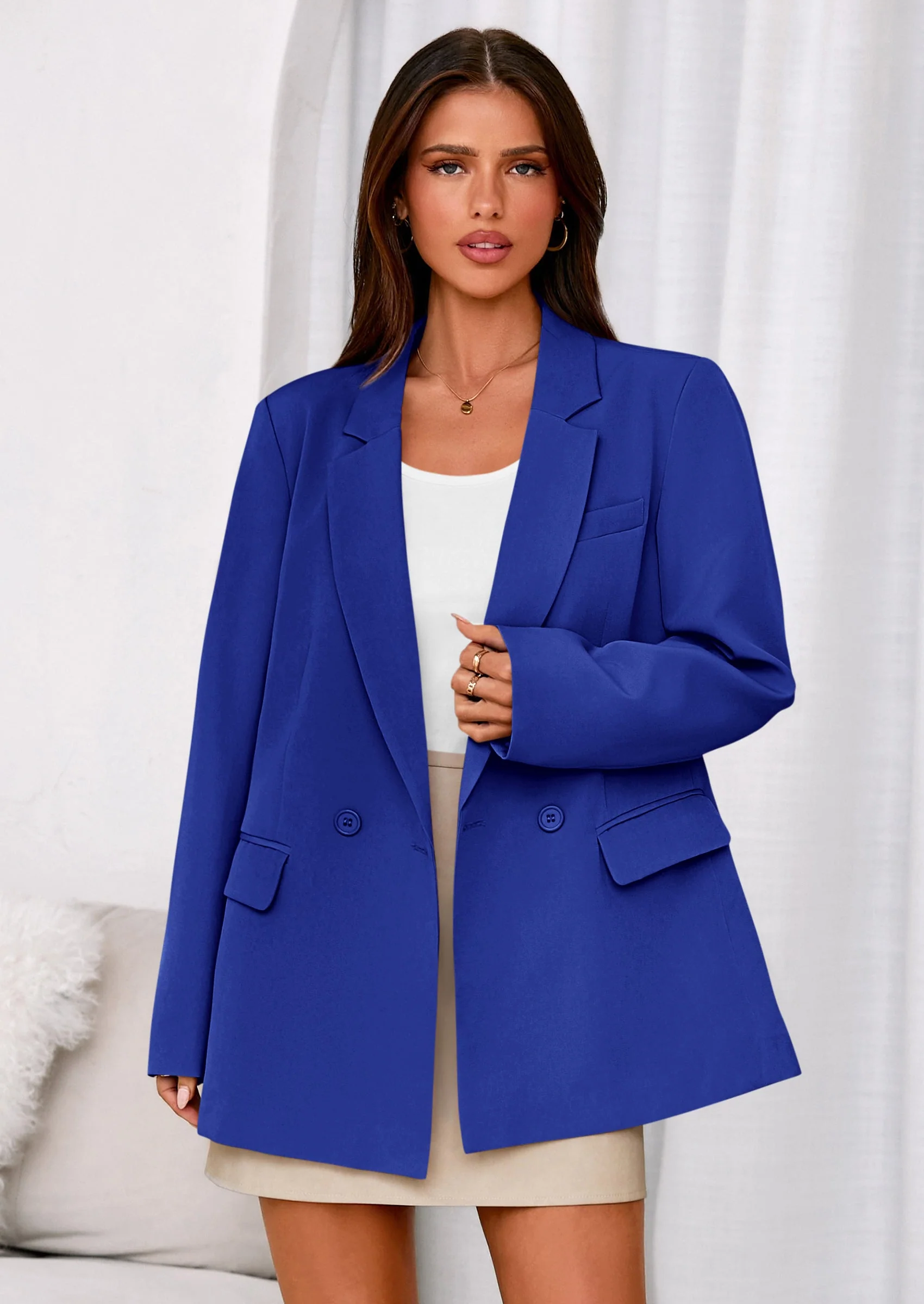 PRETTYGARDEN Fall Blazers for Women Business Casual Long Sleeve Lapel Pockets Dressy Suit Jackets Work Office Clothes - Image 27