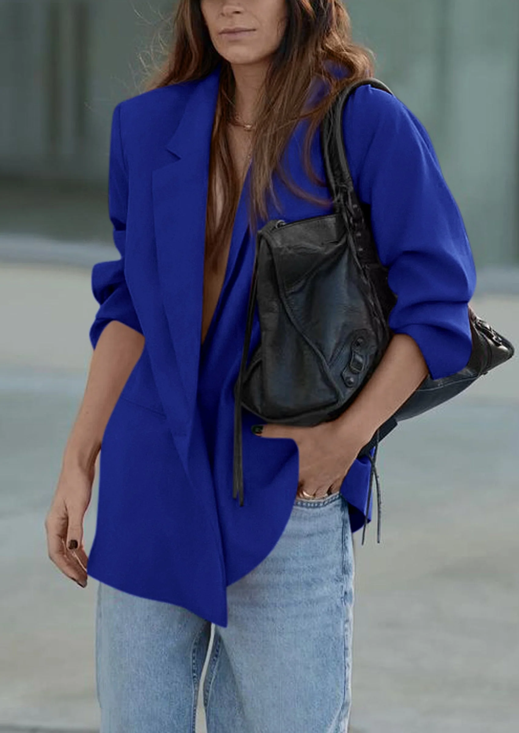 PRETTYGARDEN Fall Blazers for Women Business Casual Long Sleeve Lapel Pockets Dressy Suit Jackets Work Office Clothes - Image 28