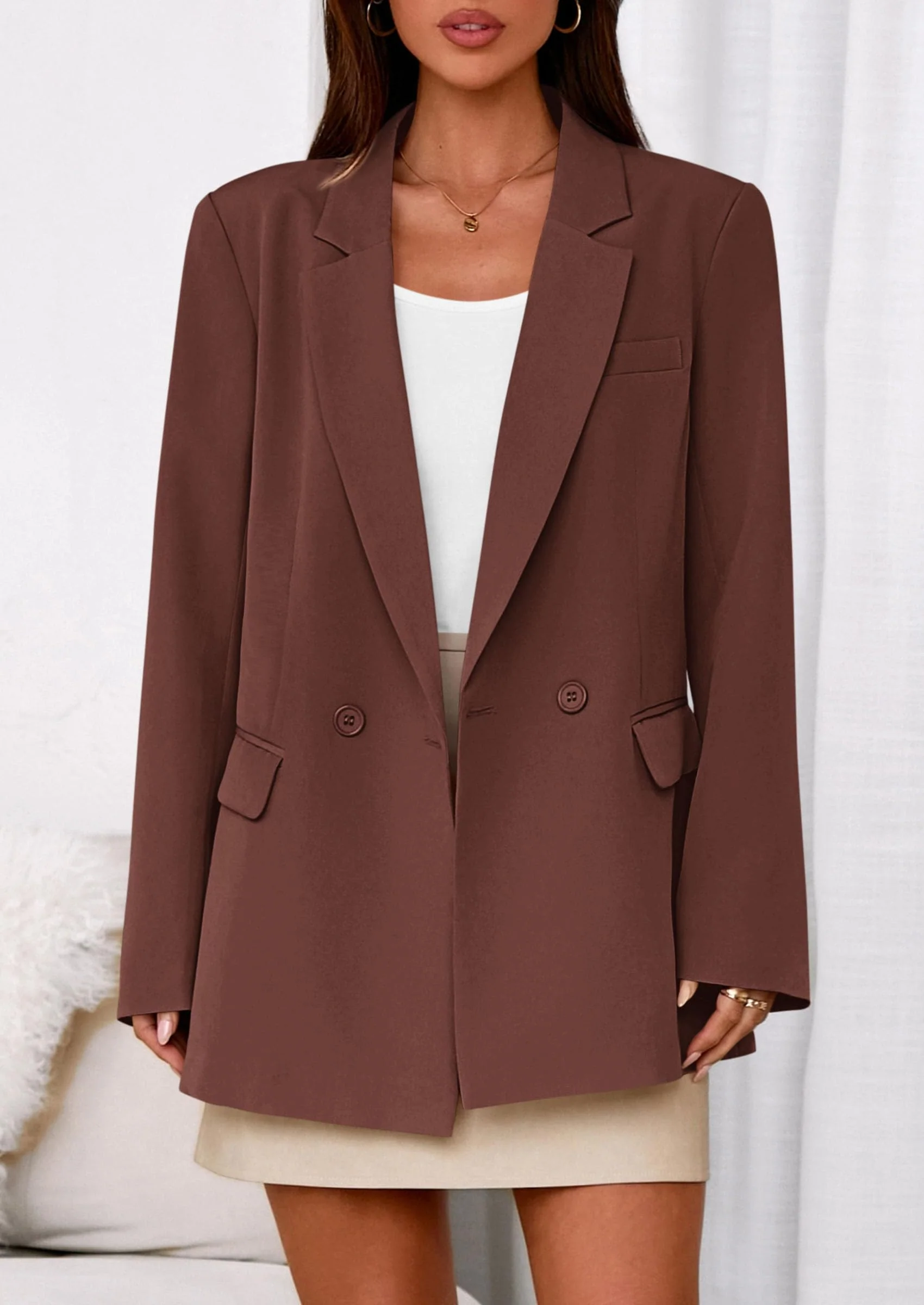 PRETTYGARDEN Fall Blazers for Women Business Casual Long Sleeve Lapel Pockets Dressy Suit Jackets Work Office Clothes - Image 50