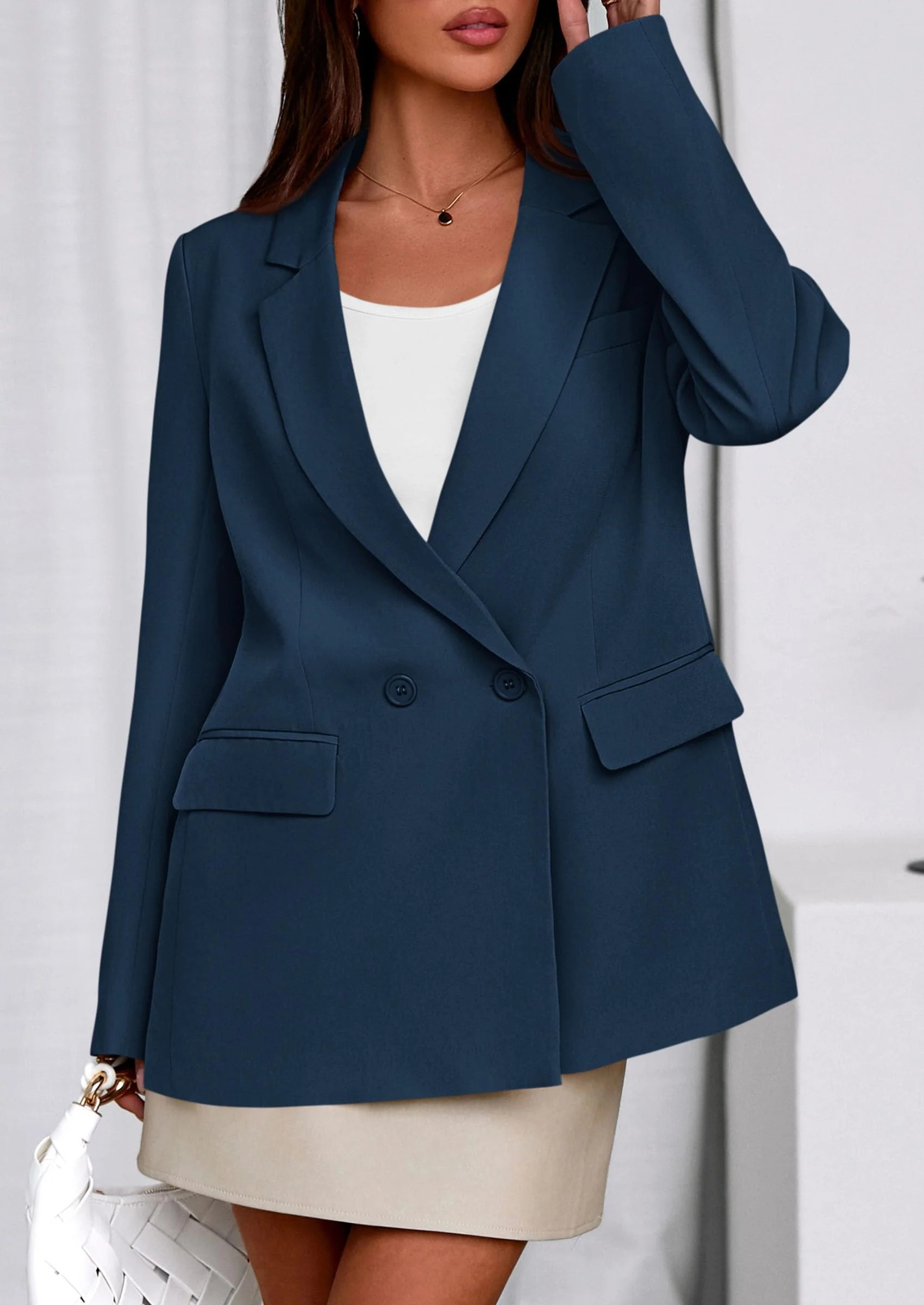 PRETTYGARDEN Fall Blazers for Women Business Casual Long Sleeve Lapel Pockets Dressy Suit Jackets Work Office Clothes - Image 63