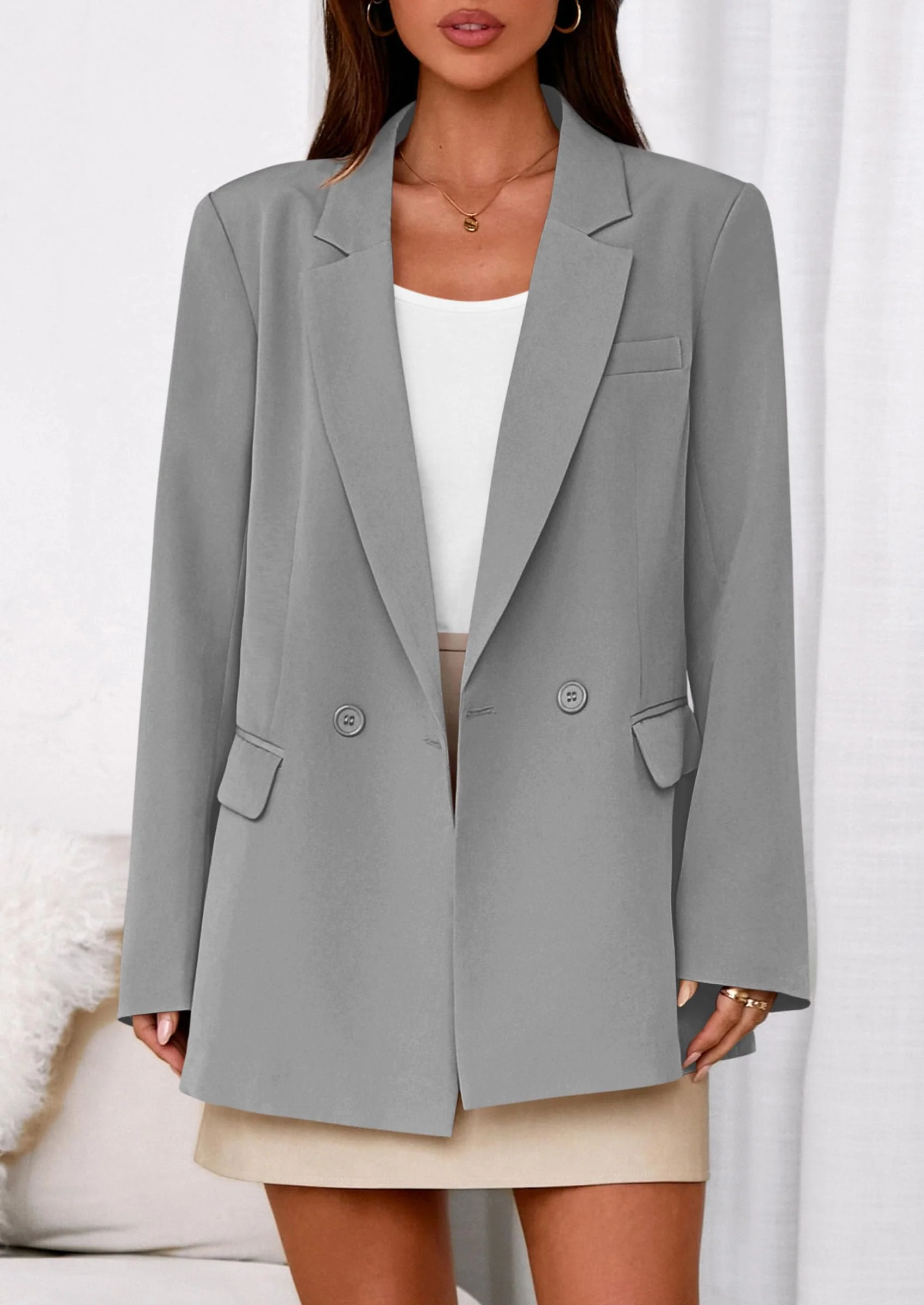 PRETTYGARDEN Fall Blazers for Women Business Casual Long Sleeve Lapel Pockets Dressy Suit Jackets Work Office Clothes - Image 66