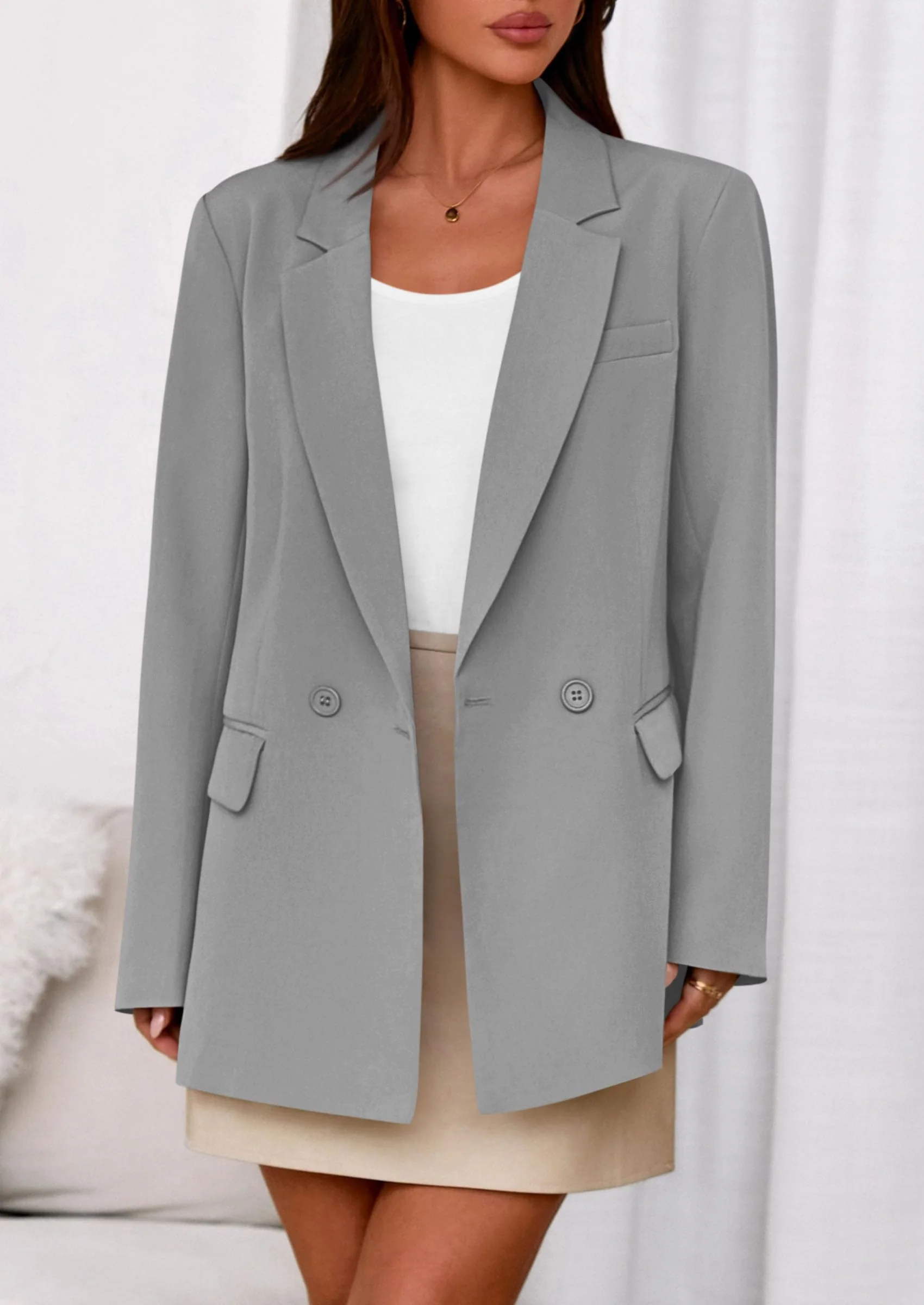 PRETTYGARDEN Fall Blazers for Women Business Casual Long Sleeve Lapel Pockets Dressy Suit Jackets Work Office Clothes - Image 68