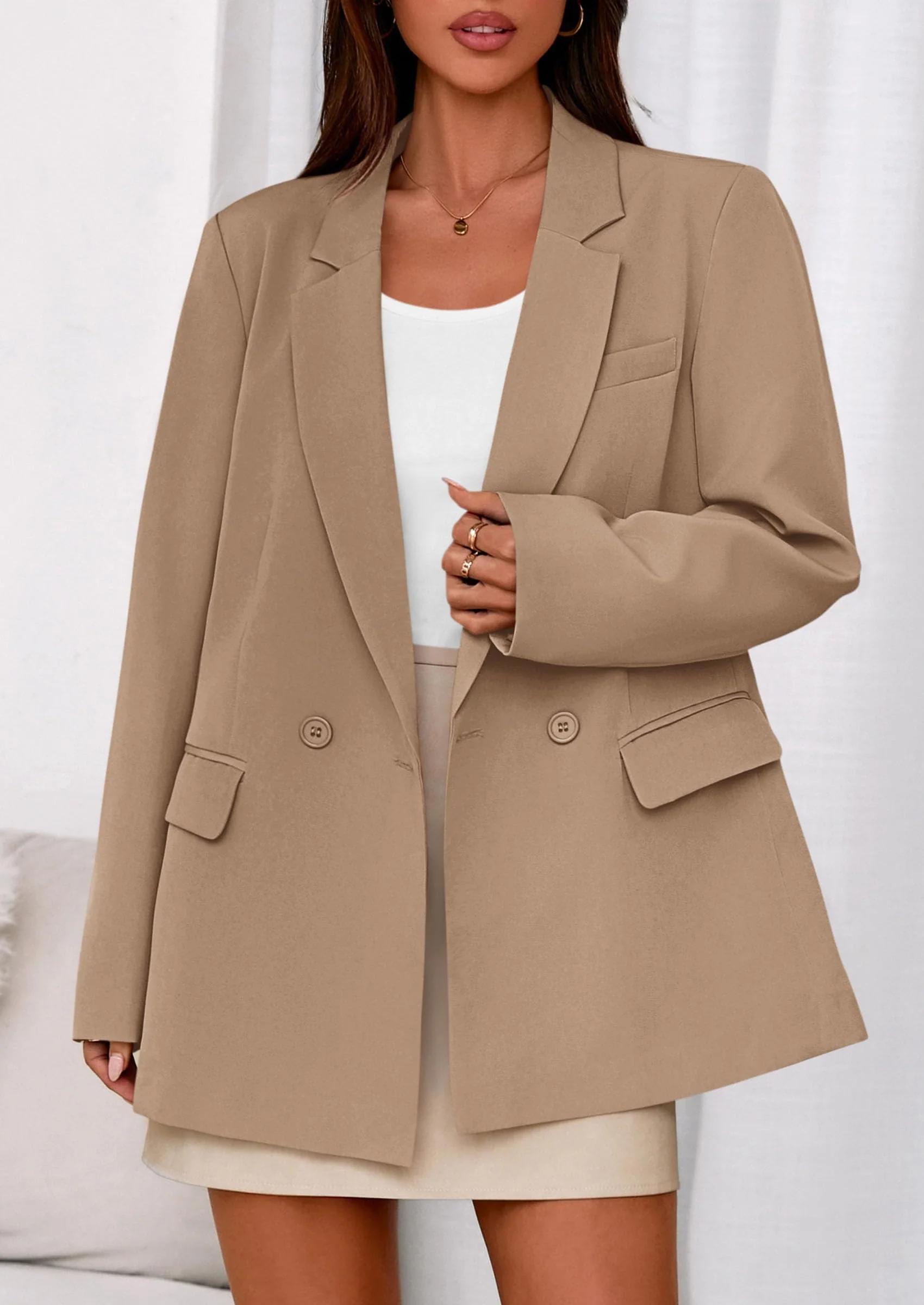 PRETTYGARDEN Fall Blazers for Women Business Casual Long Sleeve Lapel Pockets Dressy Suit Jackets Work Office Clothes - Image 73