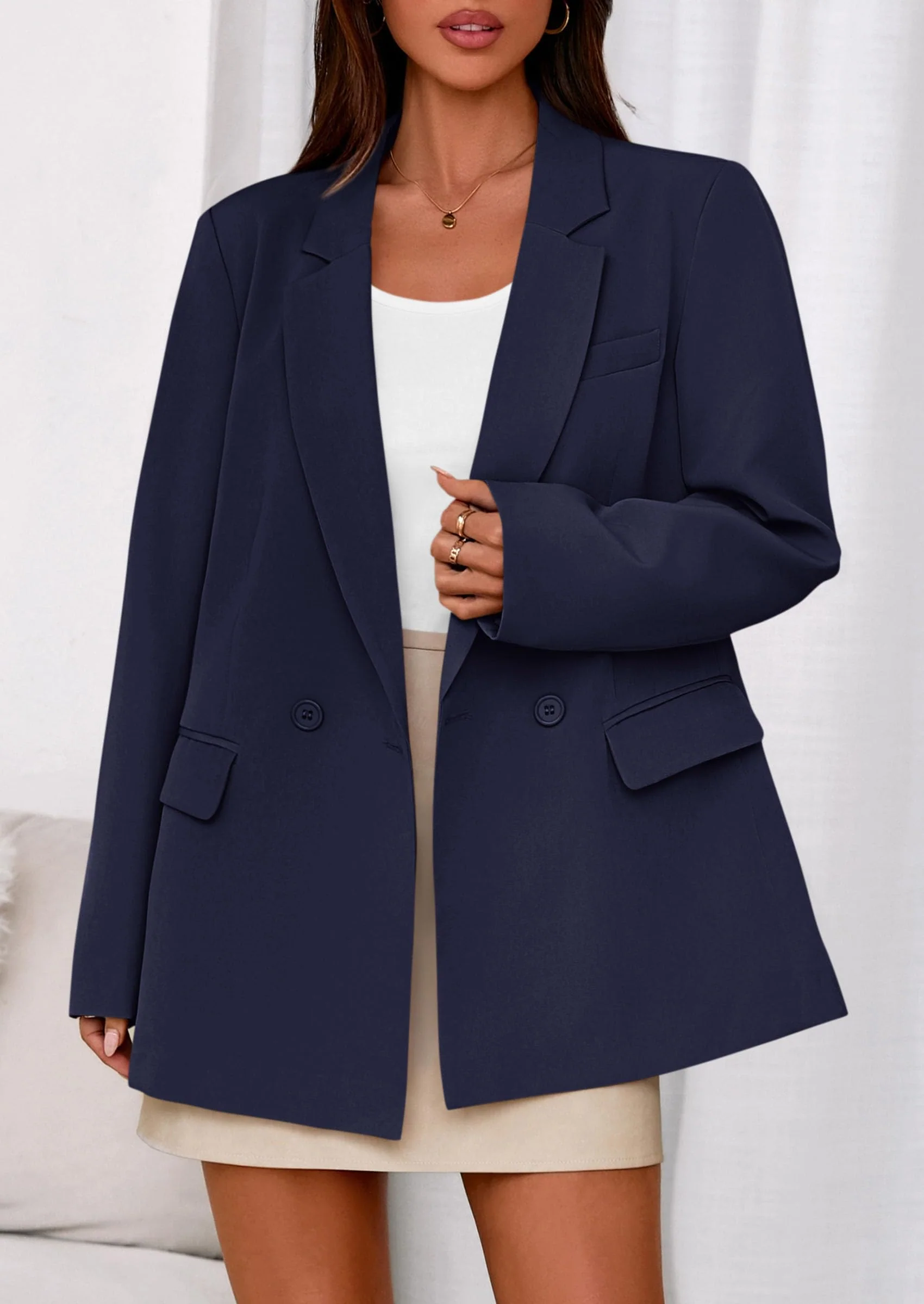 PRETTYGARDEN Fall Blazers for Women Business Casual Long Sleeve Lapel Pockets Dressy Suit Jackets Work Office Clothes - Image 81