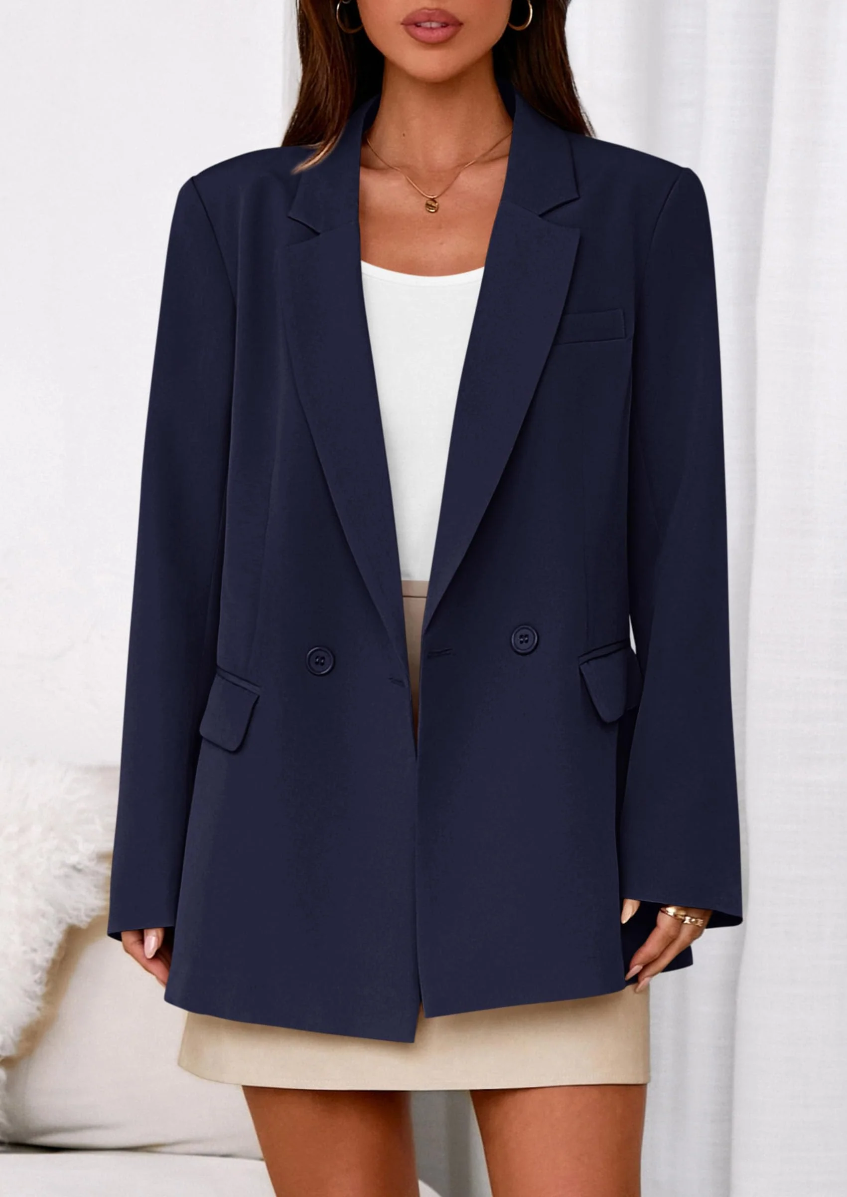 PRETTYGARDEN Fall Blazers for Women Business Casual Long Sleeve Lapel Pockets Dressy Suit Jackets Work Office Clothes - Image 82