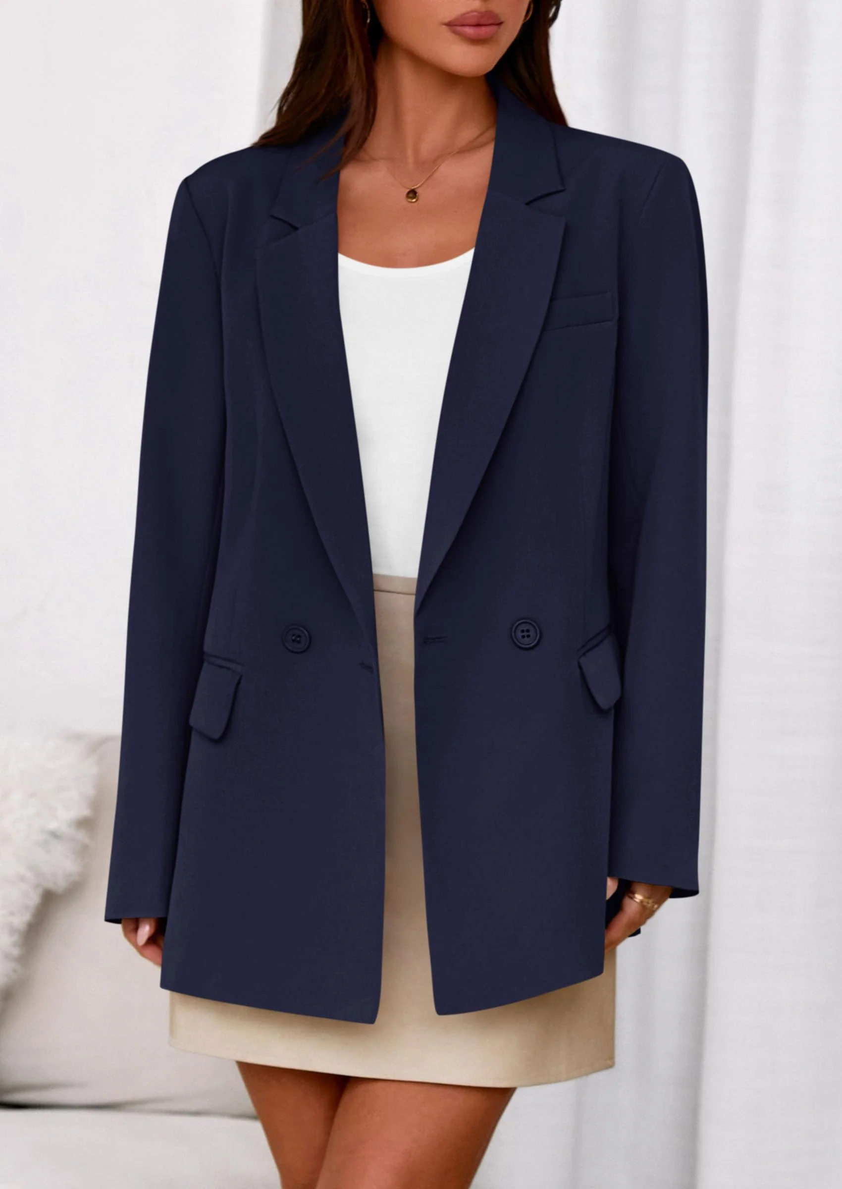 PRETTYGARDEN Fall Blazers for Women Business Casual Long Sleeve Lapel Pockets Dressy Suit Jackets Work Office Clothes - Image 84