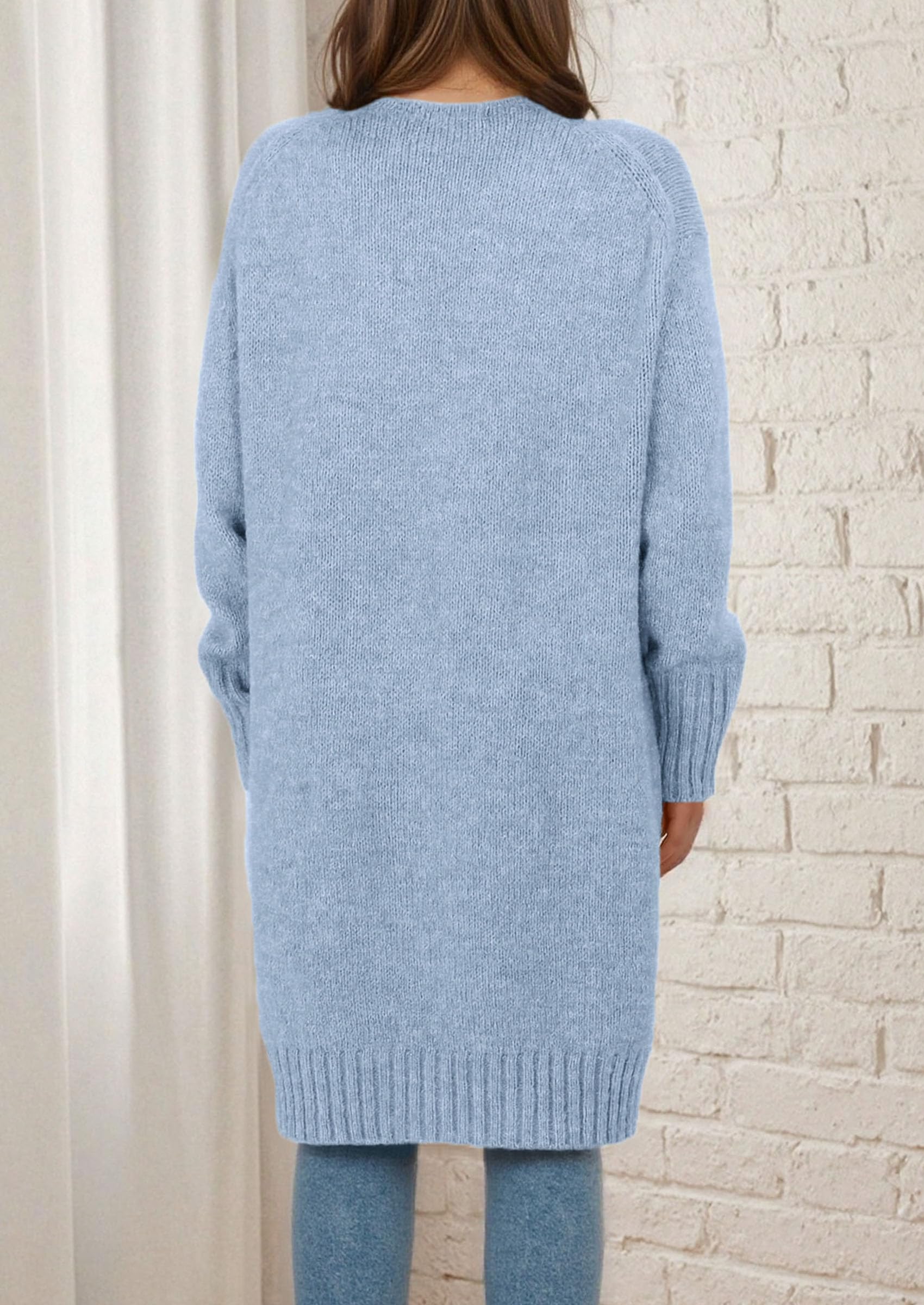 PRETTYGARDEN Fall Long Sleeve Cardigan Sweaters for Women Trendy Winter Open Front Loose Knitted Cardigans with Pockets - Image 17