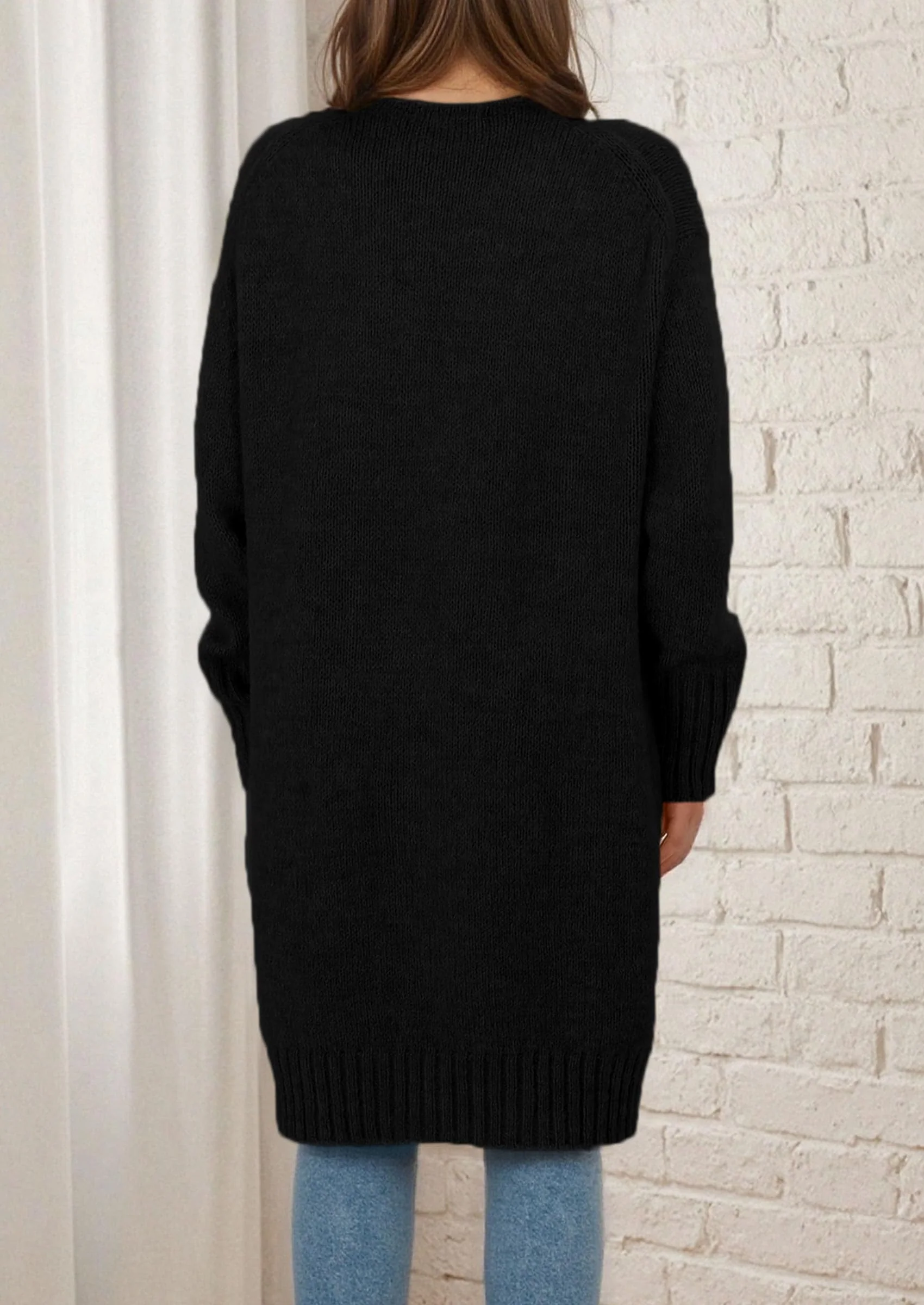 PRETTYGARDEN Fall Long Sleeve Cardigan Sweaters for Women Trendy Winter Open Front Loose Knitted Cardigans with Pockets - Image 24