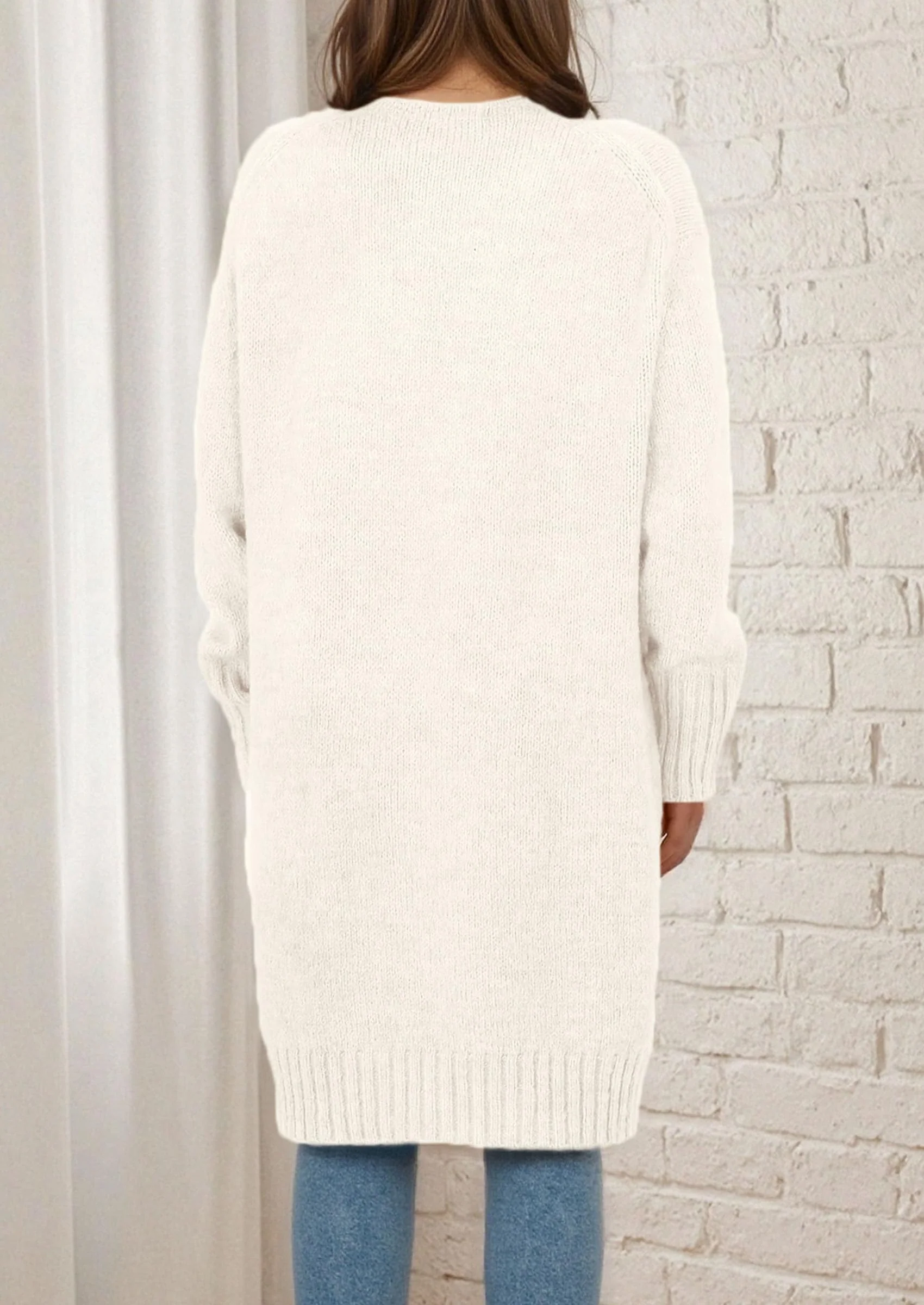 PRETTYGARDEN Fall Long Sleeve Cardigan Sweaters for Women Trendy Winter Open Front Loose Knitted Cardigans with Pockets - Image 45