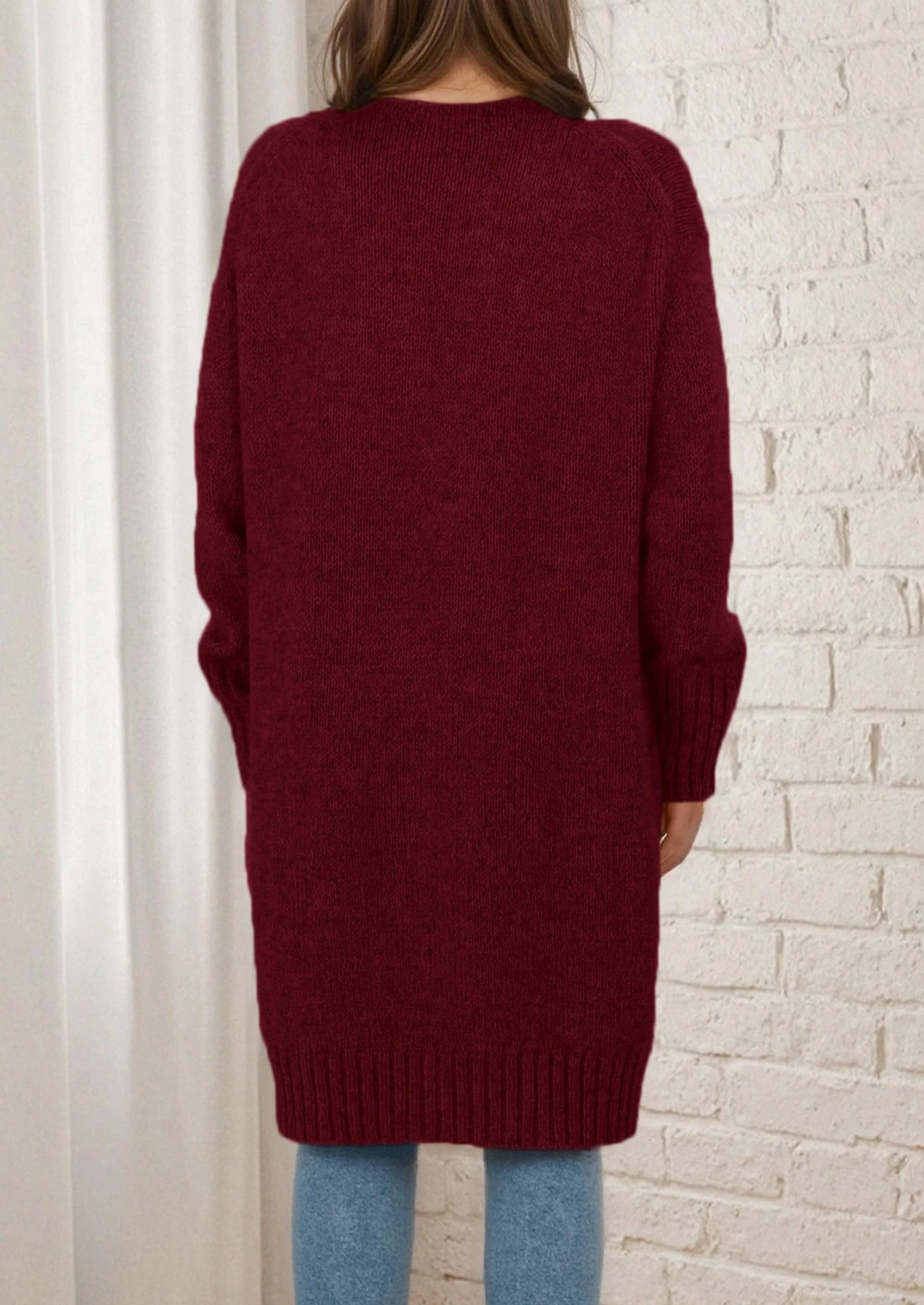 PRETTYGARDEN Fall Long Sleeve Cardigan Sweaters for Women Trendy Winter Open Front Loose Knitted Cardigans with Pockets - Image 52