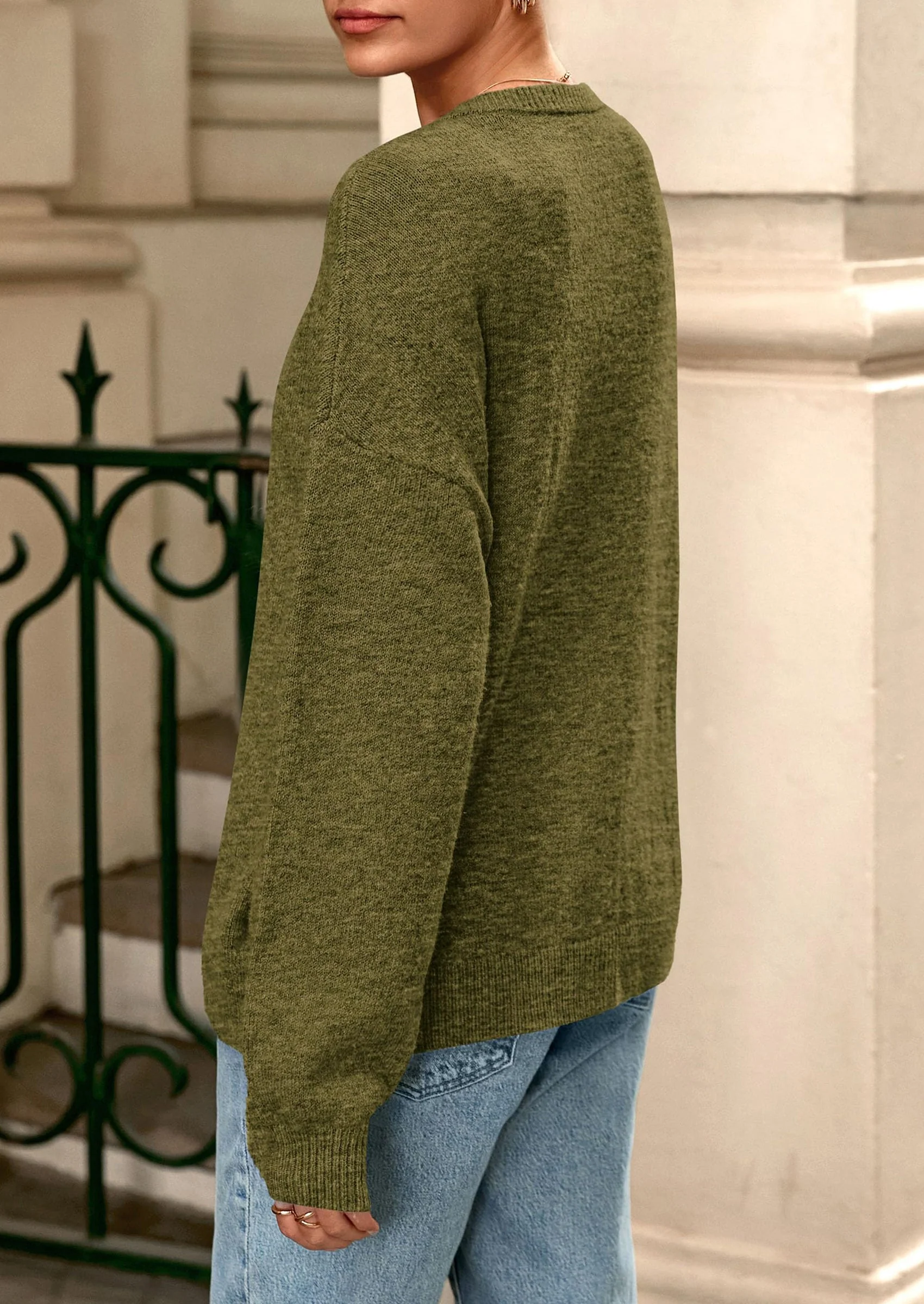 PRETTYGARDEN Fall Long Sleeve Cardigans for Women Trendy Open Front Winter Button Down Crewneck Soft Knit Sweater Jacket - Image 20