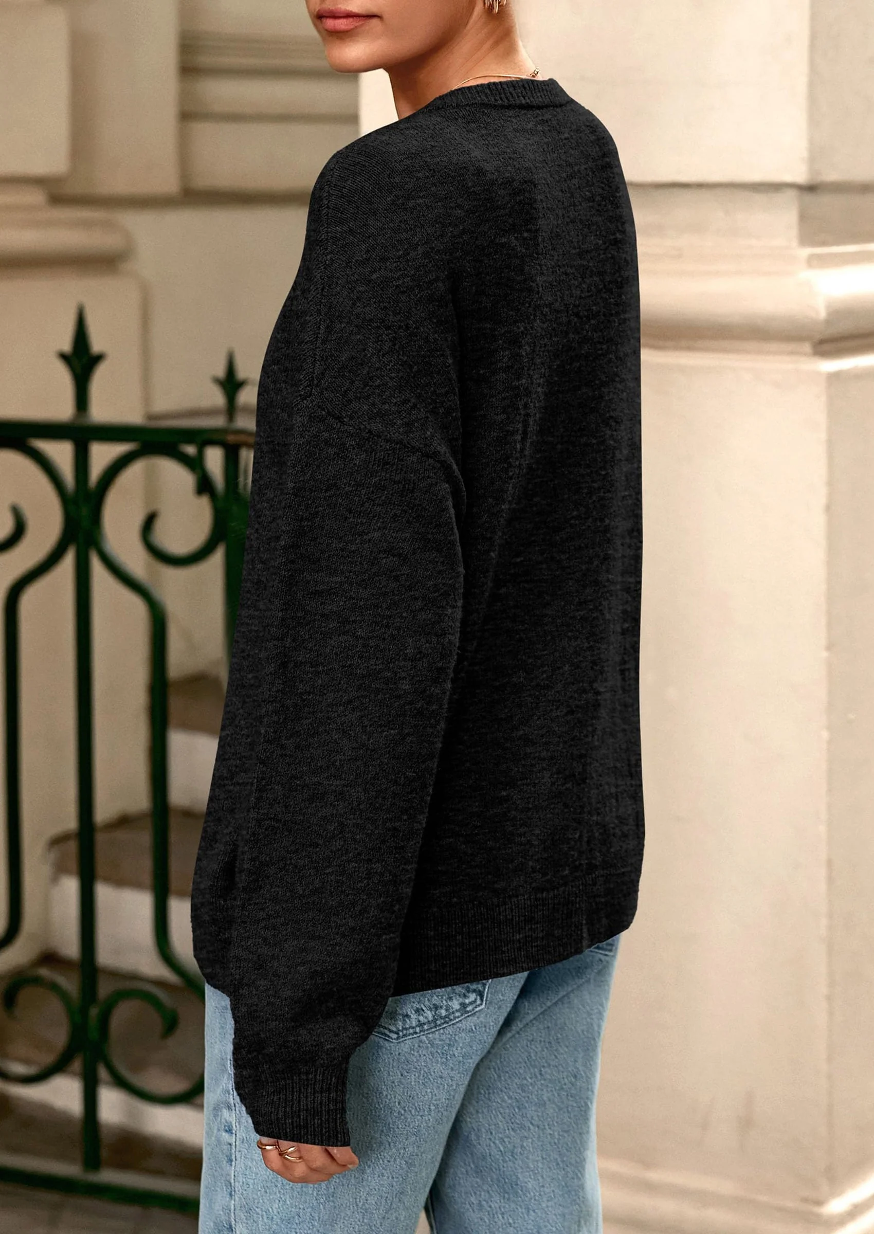 PRETTYGARDEN Fall Long Sleeve Cardigans for Women Trendy Open Front Winter Button Down Crewneck Soft Knit Sweater Jacket - Image 28