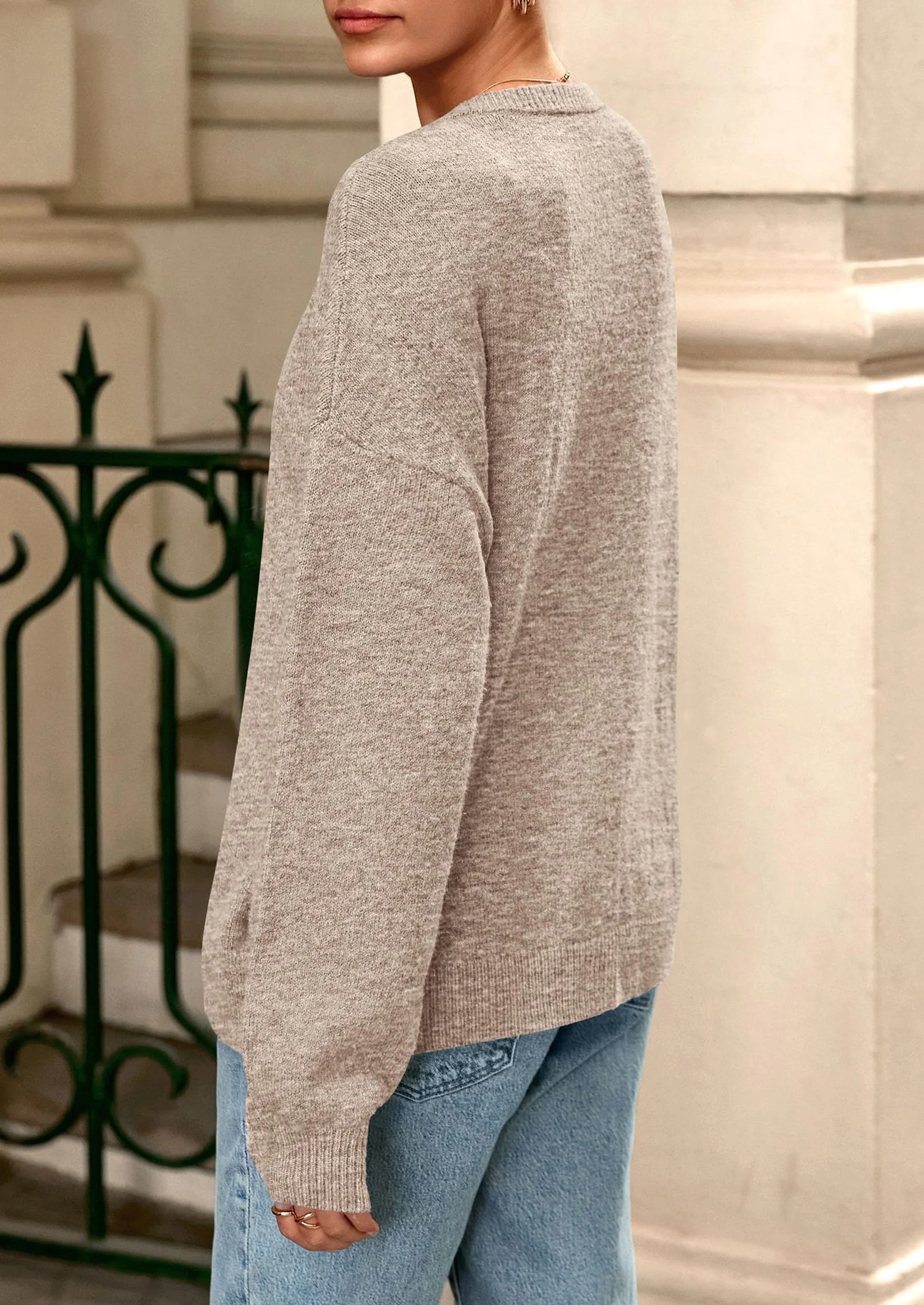 PRETTYGARDEN Fall Long Sleeve Cardigans for Women Trendy Open Front Winter Button Down Crewneck Soft Knit Sweater Jacket - Image 52