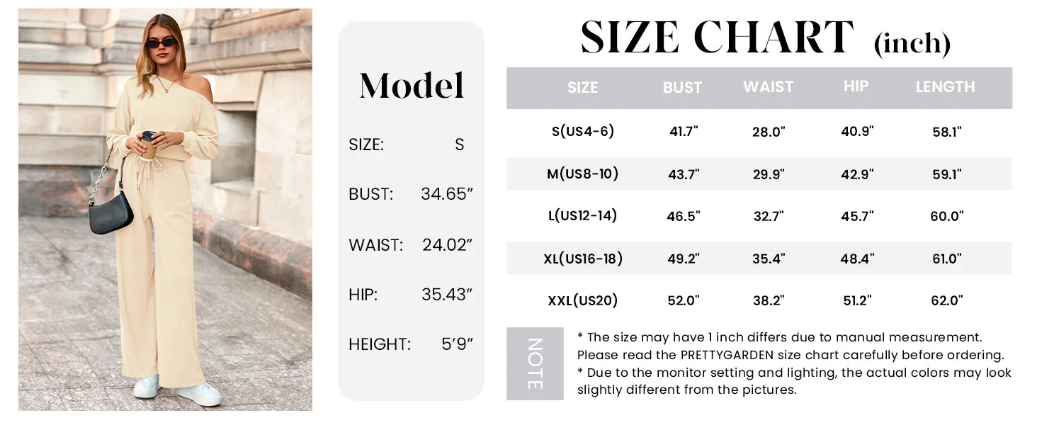 PRETTYGARDEN Long Sleeve Jumpsuit For Women Dressy Off Shoulder One Piece Loose Wide Leg Jumpsuits Casual Flowy Romper - Image 9