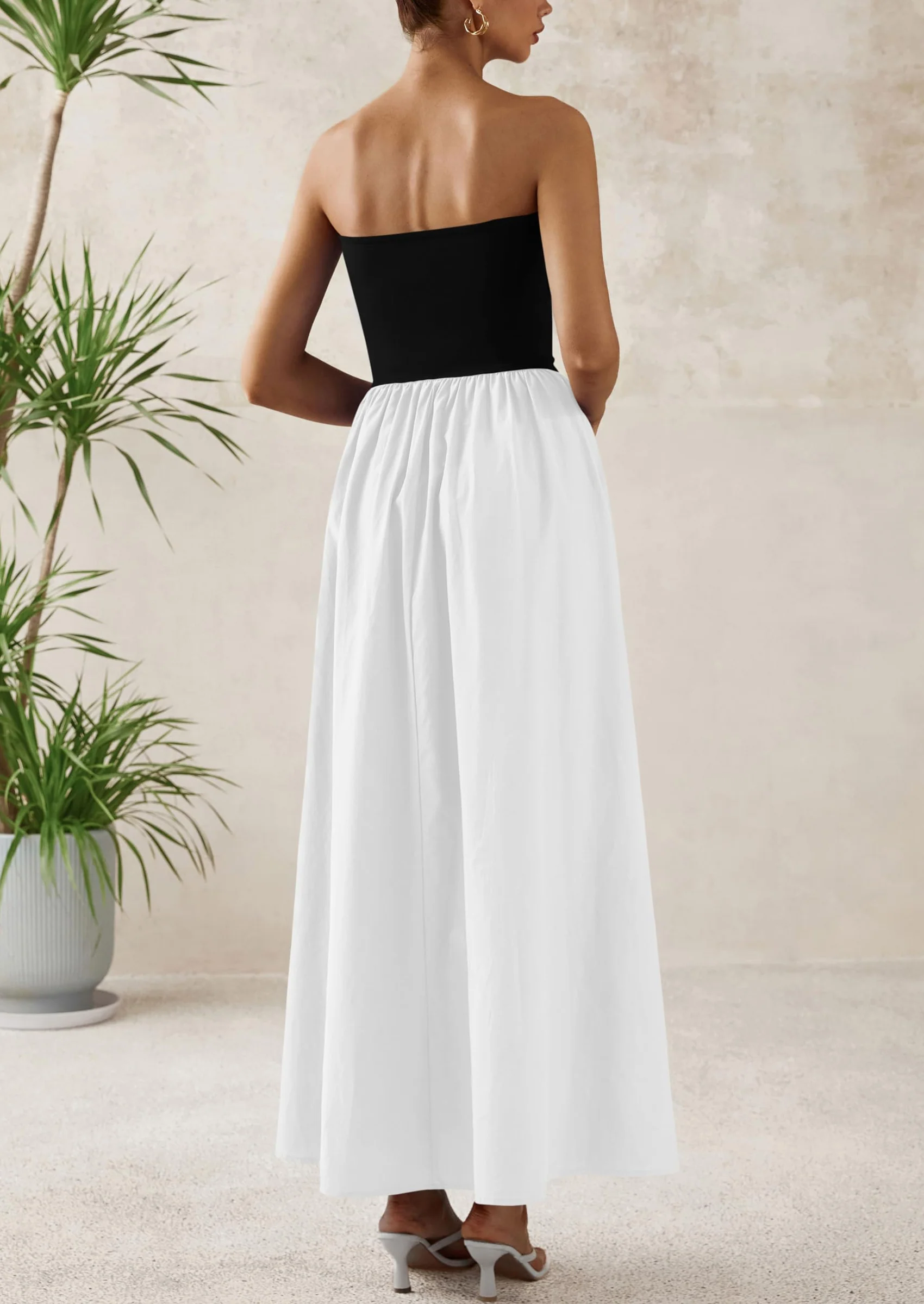 PRETTYGARDEN Women Summer Elegant Strapless Maxi Dress Tube Top Dress A Line Flowy Long Wedding Party Cocktail Dresses - Image 41