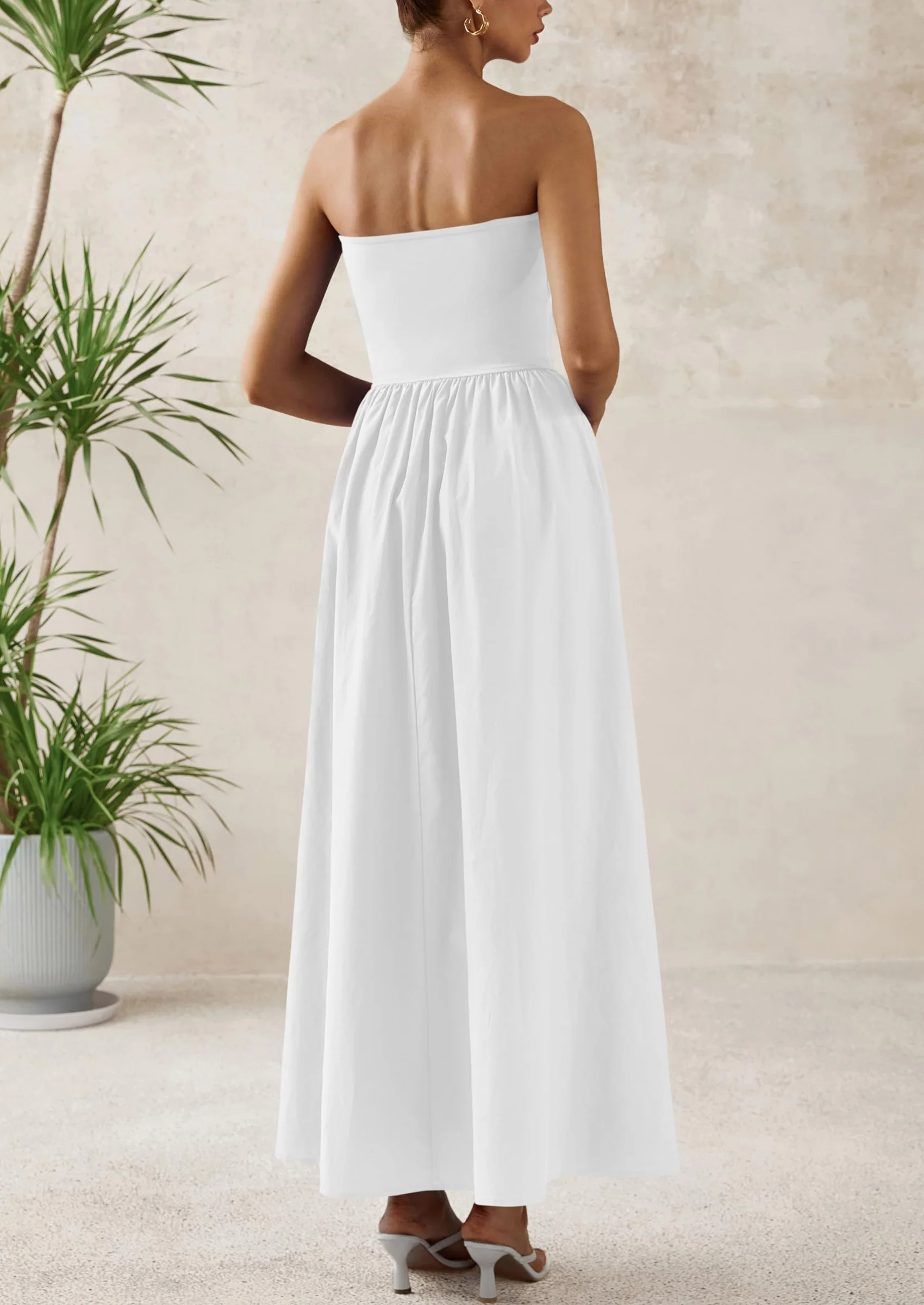 PRETTYGARDEN Women Summer Elegant Strapless Maxi Dress Tube Top Dress A Line Flowy Long Wedding Party Cocktail Dresses - Image 46