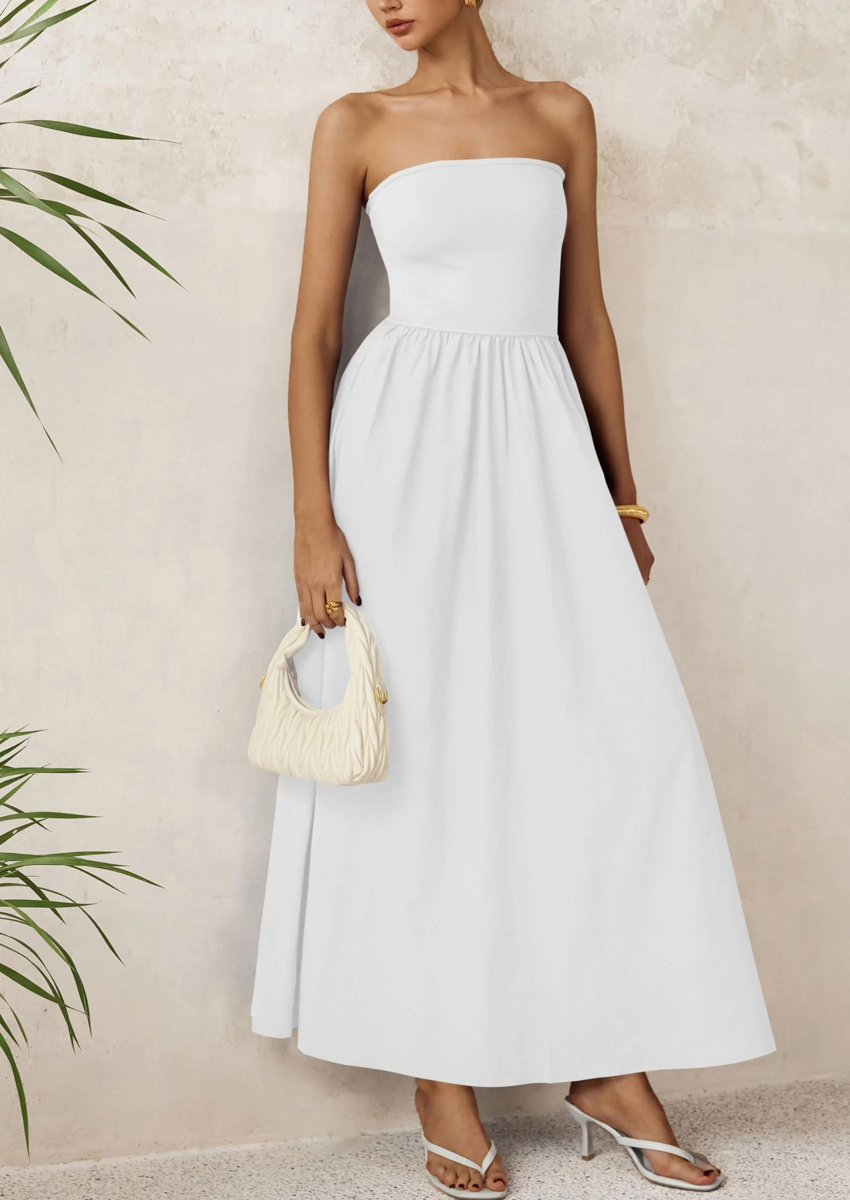 PRETTYGARDEN Women Summer Elegant Strapless Maxi Dress Tube Top Dress A Line Flowy Long Wedding Party Cocktail Dresses - Image 48