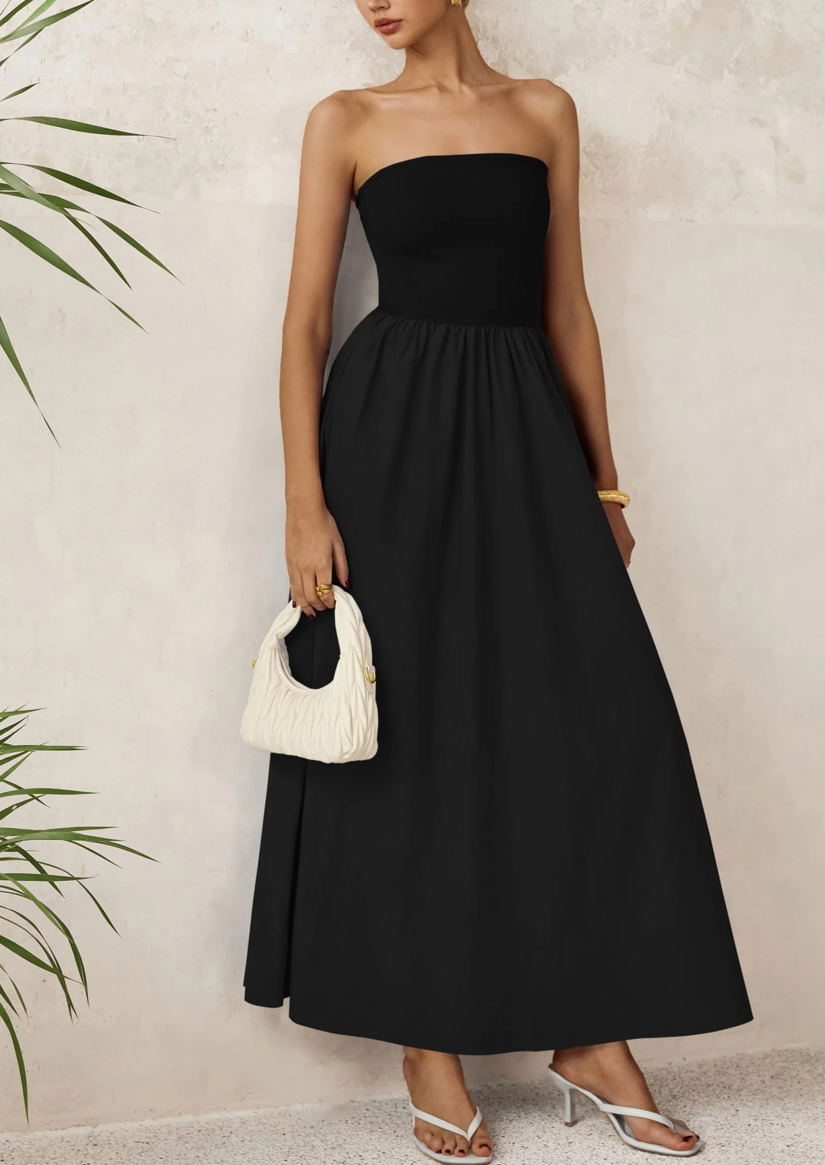 PRETTYGARDEN Women Summer Elegant Strapless Maxi Dress Tube Top Dress A Line Flowy Long Wedding Party Cocktail Dresses - Image 54