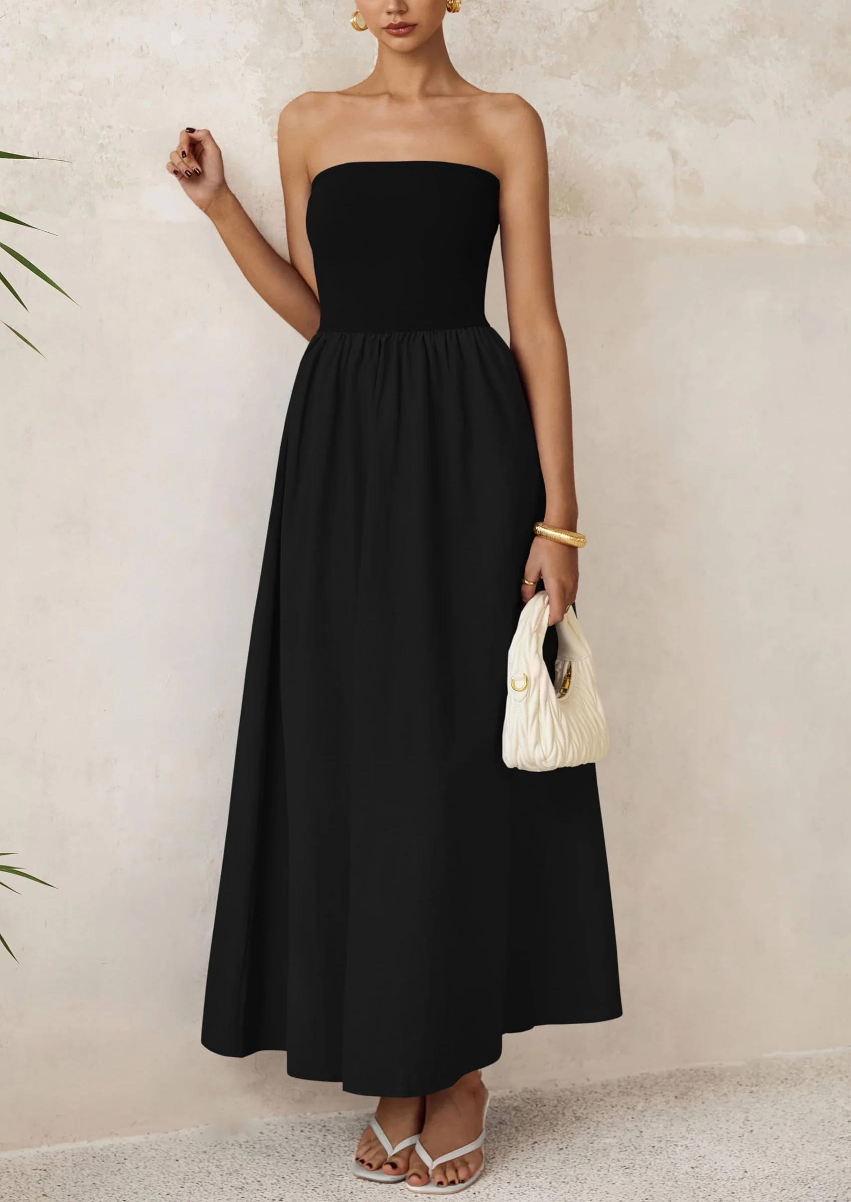 PRETTYGARDEN Women Summer Elegant Strapless Maxi Dress Tube Top Dress A Line Flowy Long Wedding Party Cocktail Dresses - Image 56