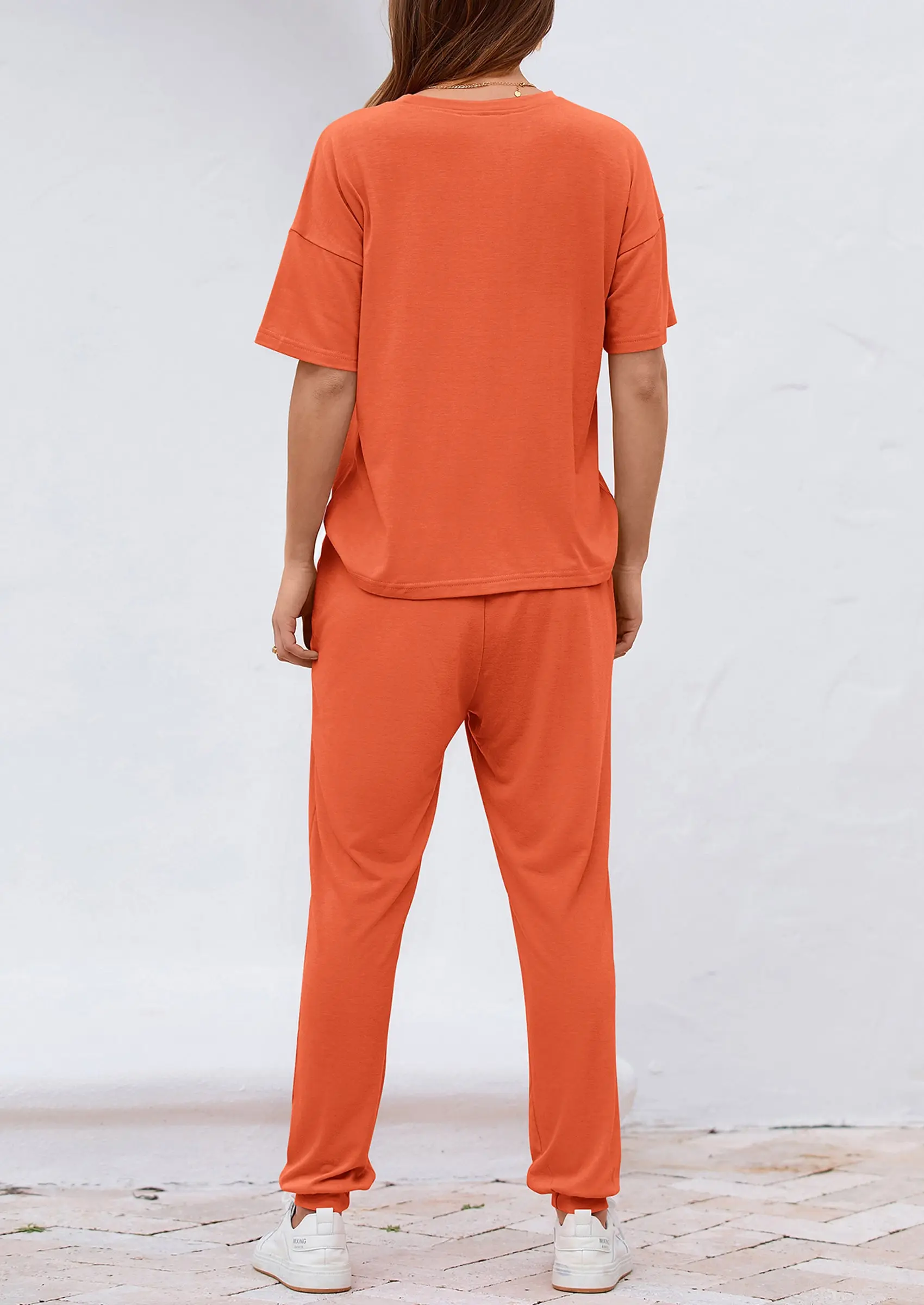 PRETTYGARDEN Women's Two Piece Lounge Sets Spring Summer Jogger Pants Vacation Outfits Travel Airplane Matching Clothes - Image 52