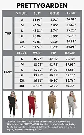PRETTYGARDEN Women's Two Piece Lounge Sets Spring Summer Jogger Pants Vacation Outfits Travel Airplane Matching Clothes - Image 8