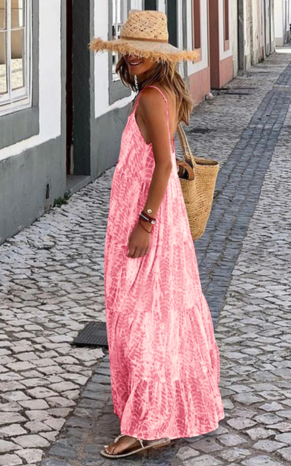 PRETTYGARDEN Women Summer Dresses Spaghetti Strap Scoop Neck Floral Maxi Dress Flowy Boho Long Sundress with Pockets - Image 23