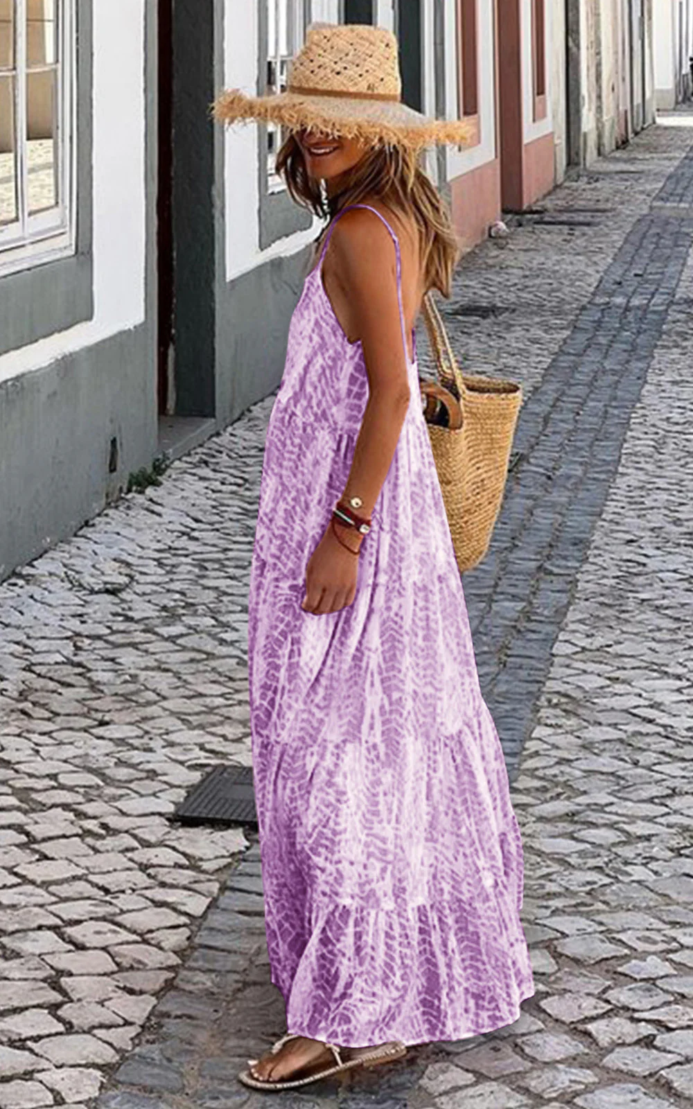 PRETTYGARDEN Women Summer Dresses Spaghetti Strap Scoop Neck Floral Maxi Dress Flowy Boho Long Sundress with Pockets - Image 24