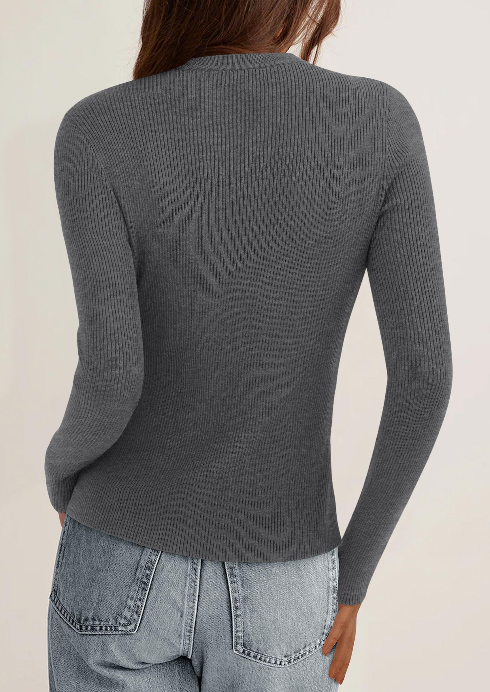 PRETTYGARDEN Womens Fall Cardigan Sweaters Lightweight Long Sleeve Button up Ribbed Knit Tops Winter Fashion Clothes - Image 39