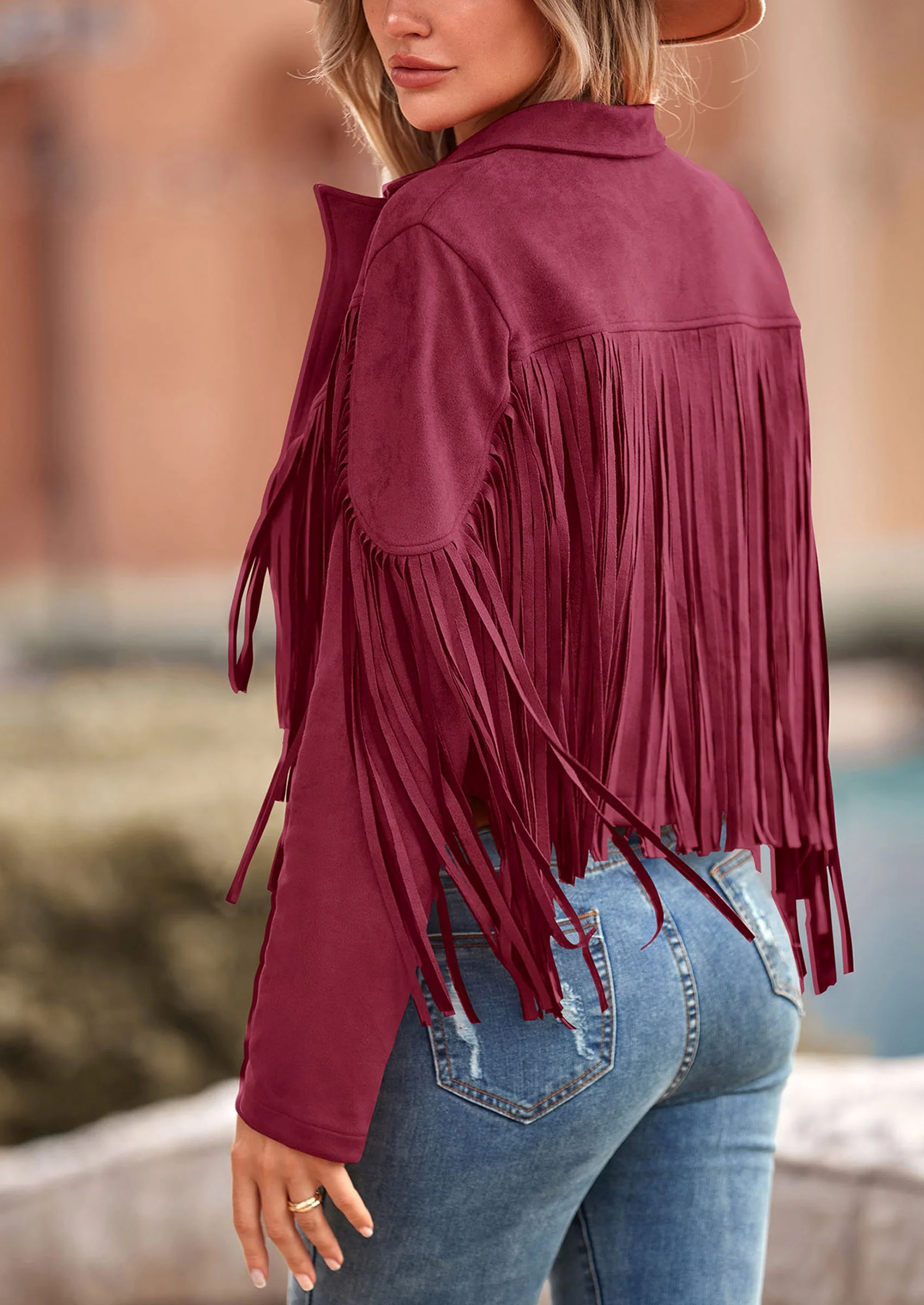 PRETTYGARDEN Women's Fringe Faux Suede Leather Jackets Fashion Tassel Motorcycle Cropped Coats - Image 138