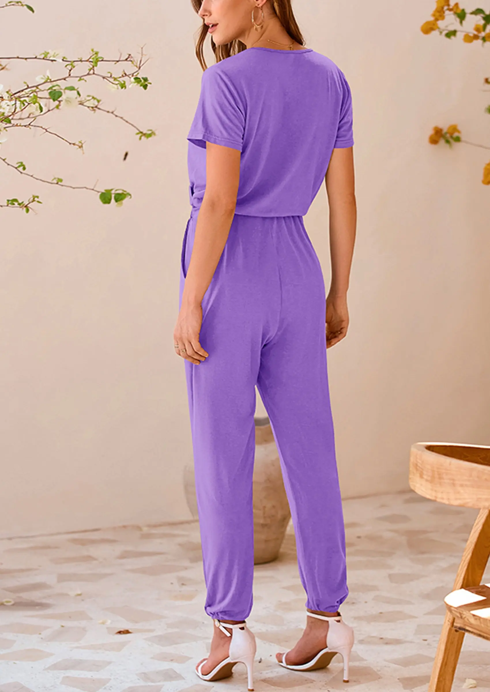 PRETTYGARDEN Jumpsuits for Women Dressy Summer Casual Short Sleeve Romper Spring Airport Beach Vacation Travel Outfits - Image 117