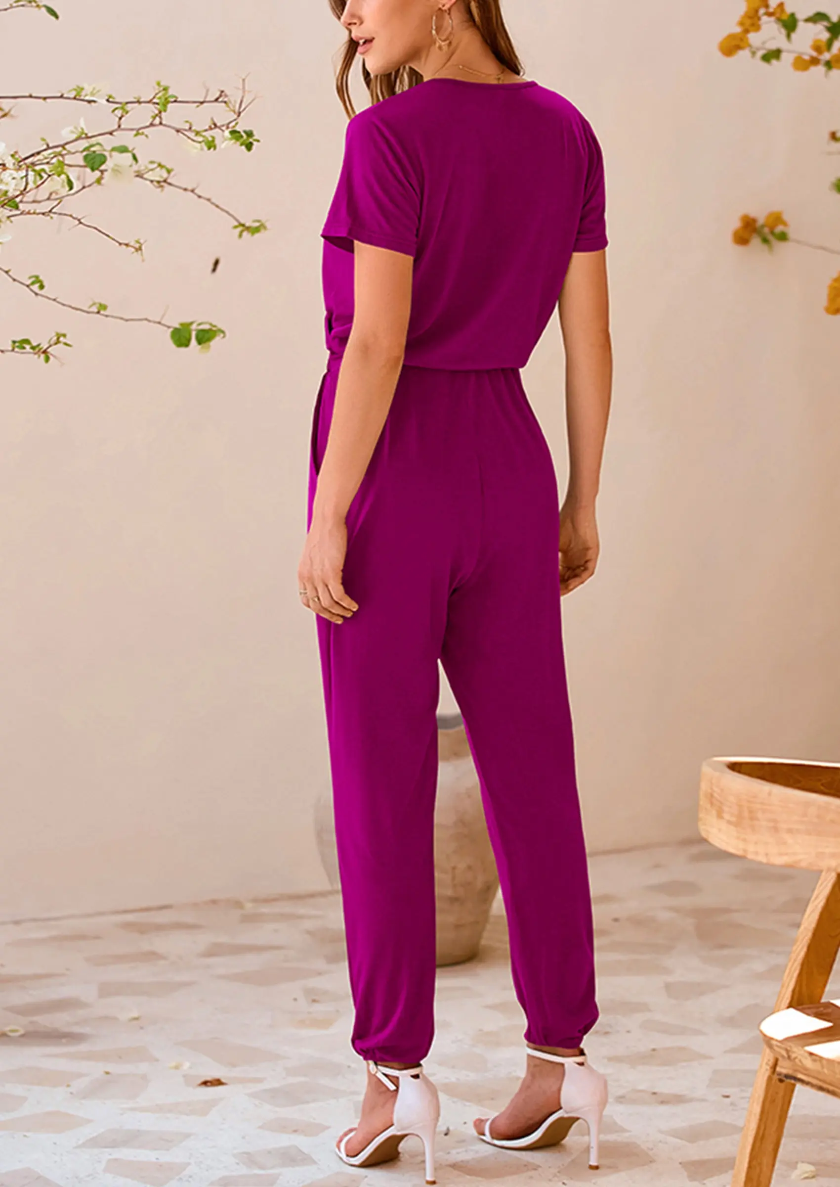 PRETTYGARDEN Jumpsuits for Women Dressy Summer Casual Short Sleeve Romper Spring Airport Beach Vacation Travel Outfits - Image 123