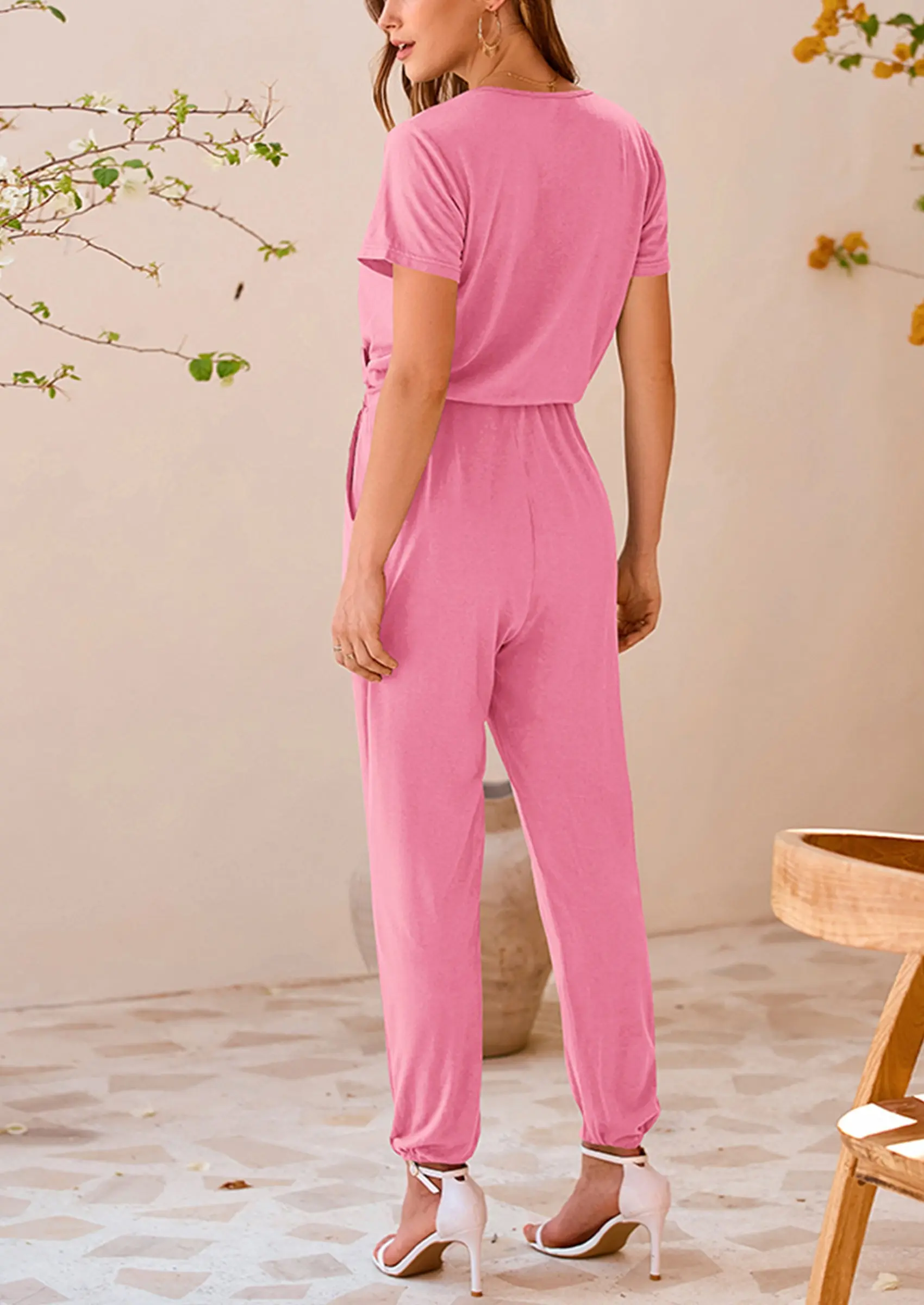 PRETTYGARDEN Jumpsuits for Women Dressy Summer Casual Short Sleeve Romper Spring Airport Beach Vacation Travel Outfits - Image 141