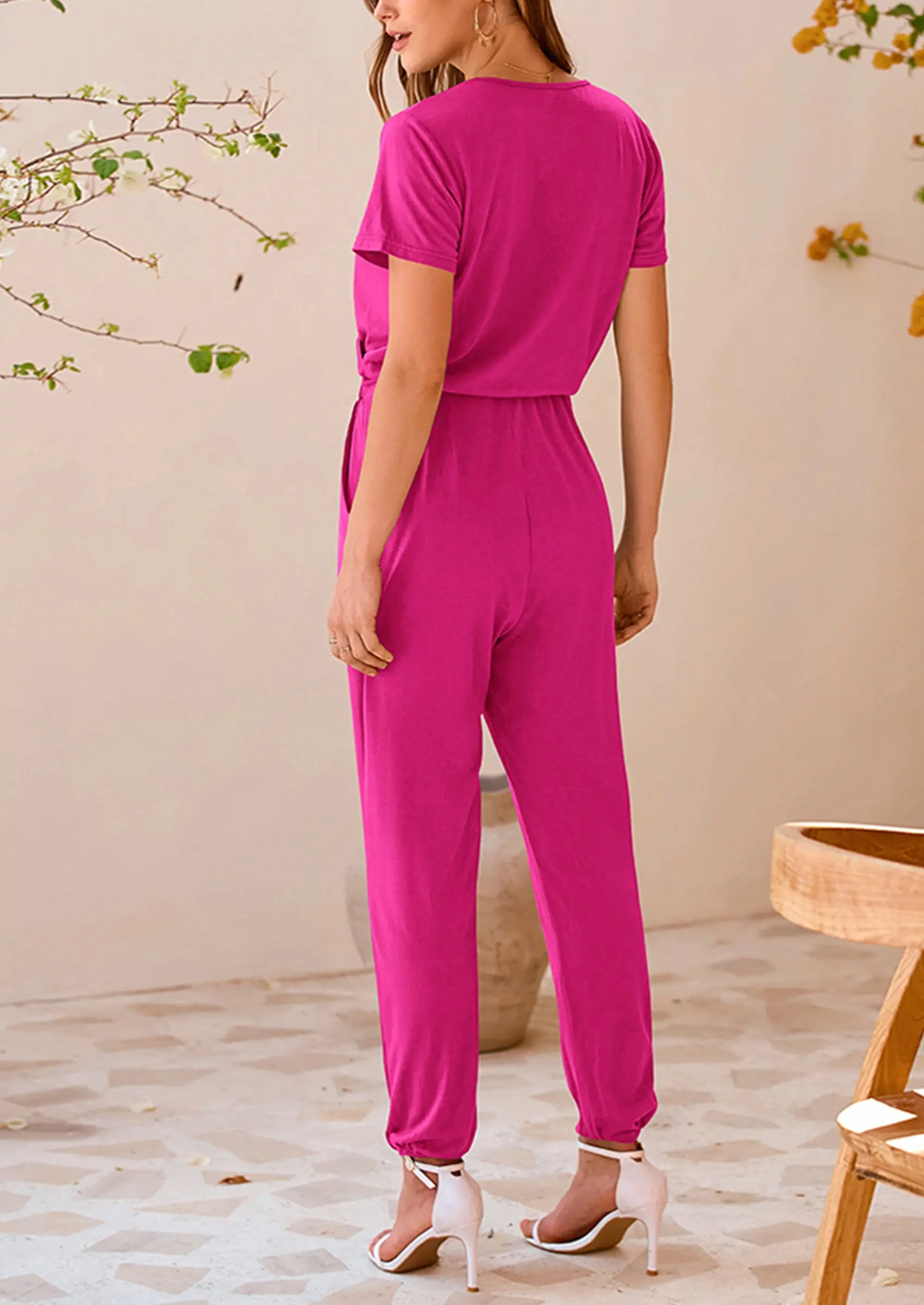 PRETTYGARDEN Jumpsuits for Women Dressy Summer Casual Short Sleeve Romper Spring Airport Beach Vacation Travel Outfits - Image 147