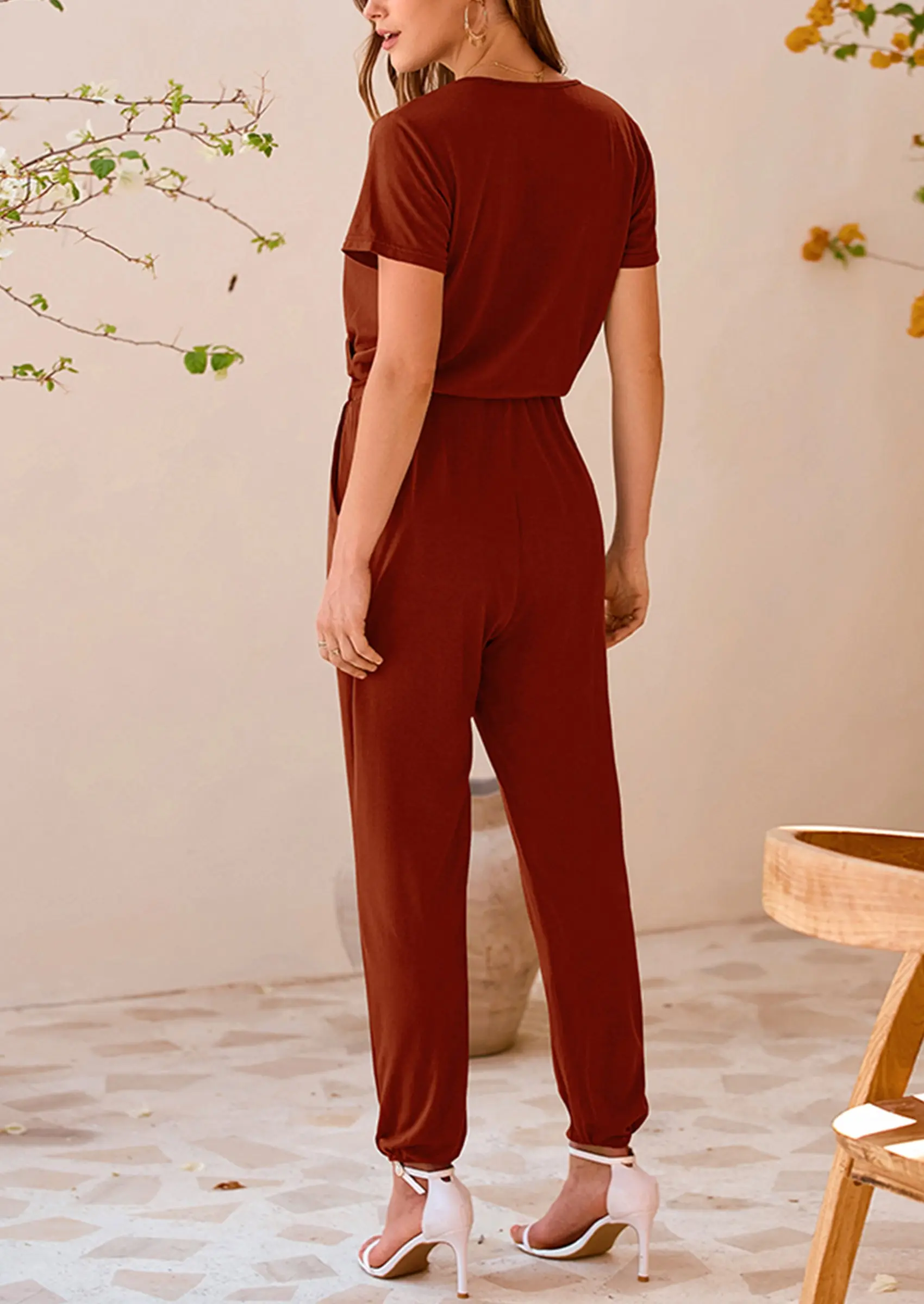 PRETTYGARDEN Jumpsuits for Women Dressy Summer Casual Short Sleeve Romper Spring Airport Beach Vacation Travel Outfits - Image 27