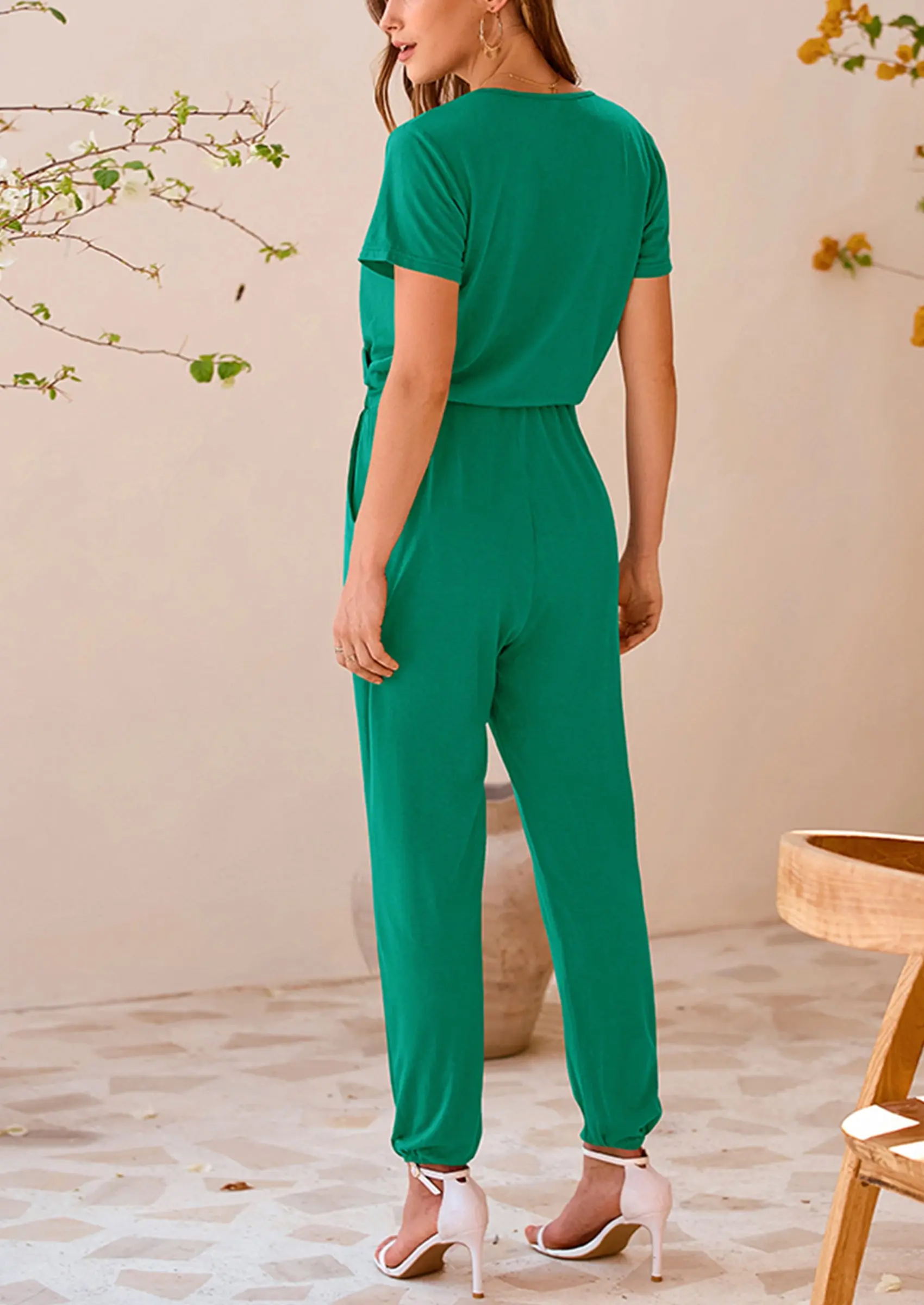 PRETTYGARDEN Jumpsuits for Women Dressy Summer Casual Short Sleeve Romper Spring Airport Beach Vacation Travel Outfits - Image 69