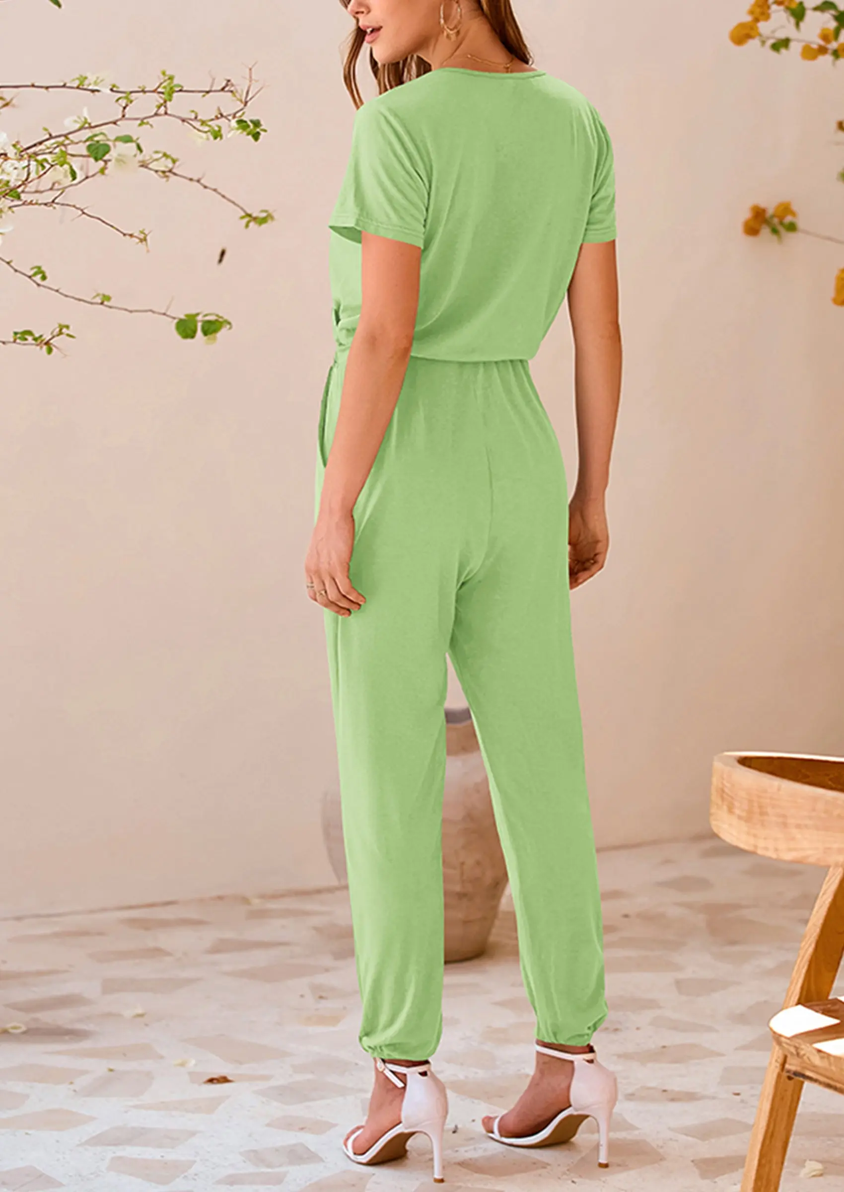 PRETTYGARDEN Jumpsuits for Women Dressy Summer Casual Short Sleeve Romper Spring Airport Beach Vacation Travel Outfits - Image 93