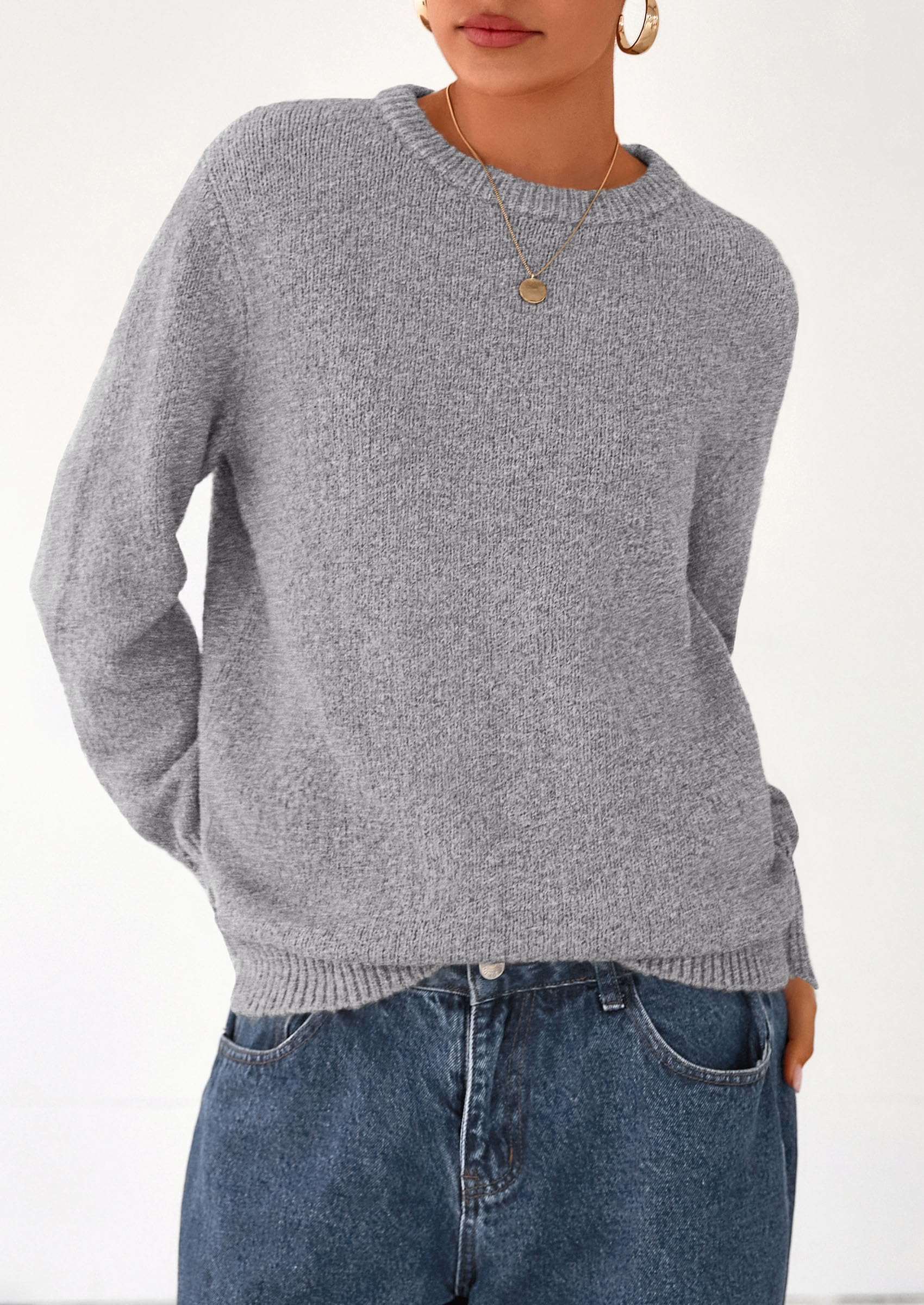 PRETTYGARDEN Womens Sweaters Fall Fashion Casual Crewneck Pullover Button Long Sleeve Cute Knit Tops Winter Clothes - Image 43