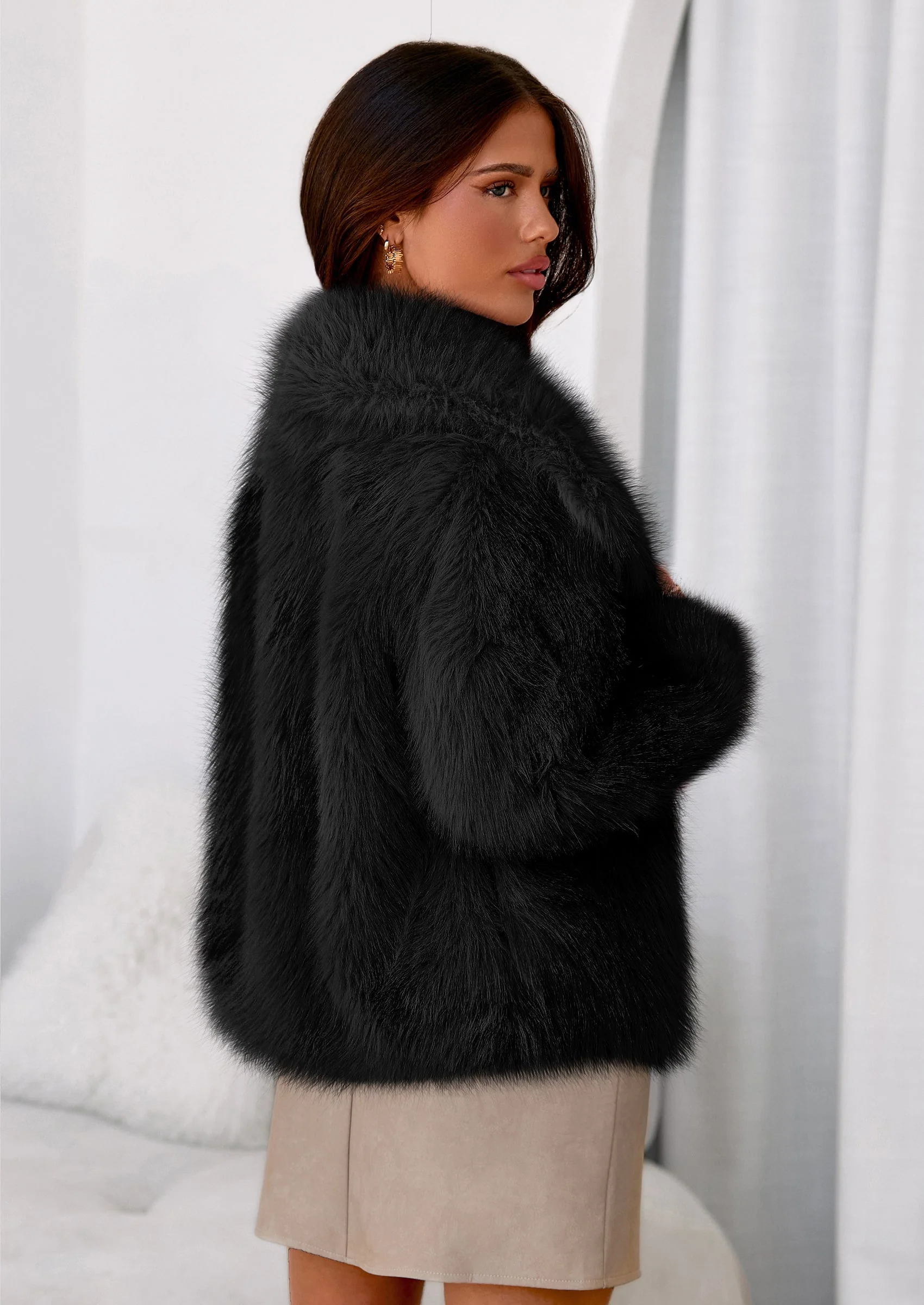 PRETTYGARDEN Womens Winter Coats Trendy Long Sleeve Furry Faux Fur Jackets Button Lapel Warm Fall Outwear with Pockets - Image 20