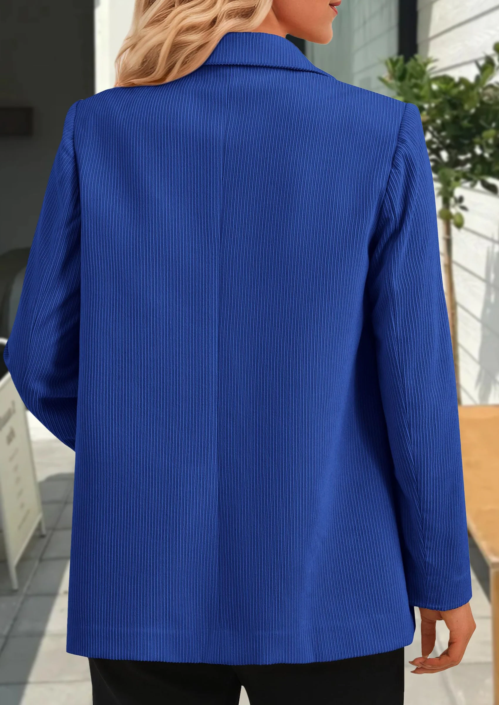 PRETTYGARDEN Women's Winter Corduroy Blazers Jackets Dressy Casual Ribbed Long Sleeve Lapel Fashion Work Business Outerwear - Image 15