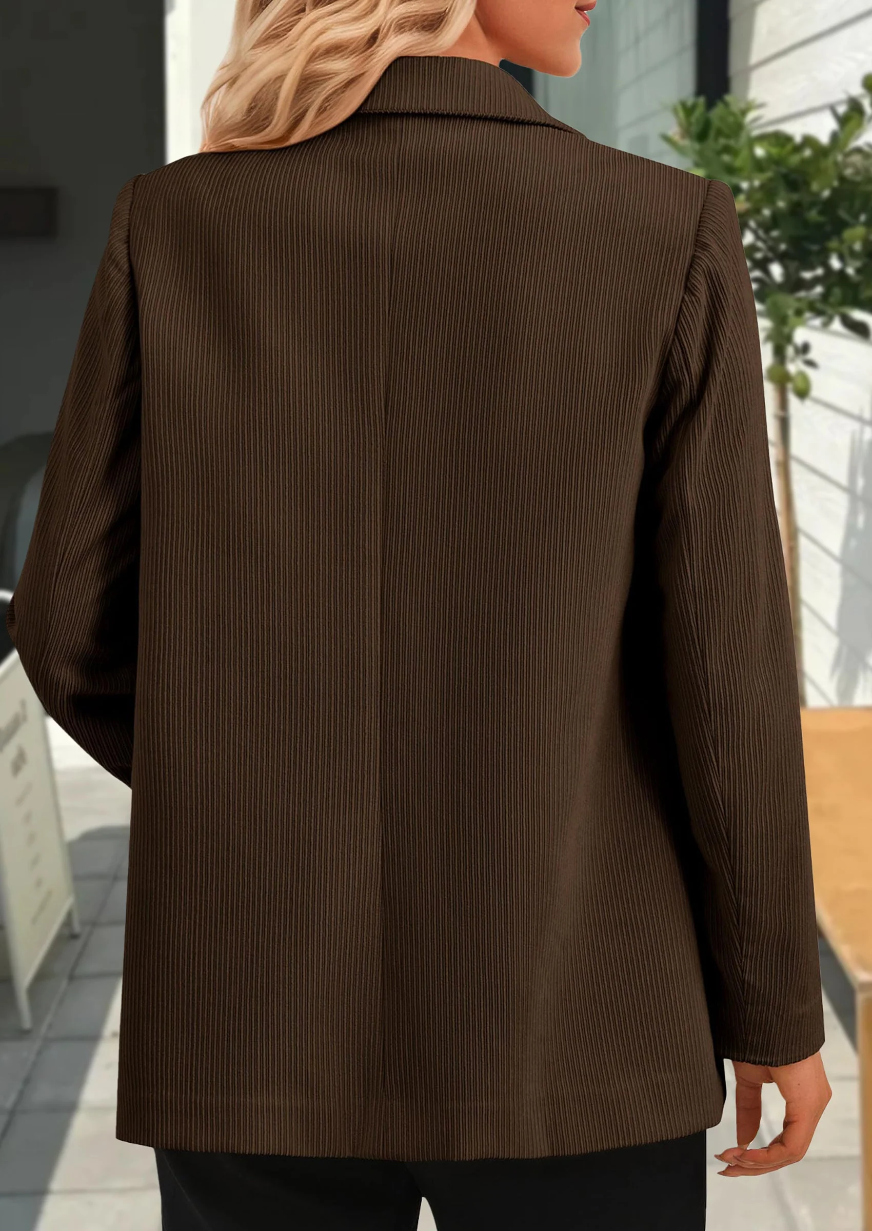 PRETTYGARDEN Women's Winter Corduroy Blazers Jackets Dressy Casual Ribbed Long Sleeve Lapel Fashion Work Business Outerwear - Image 21