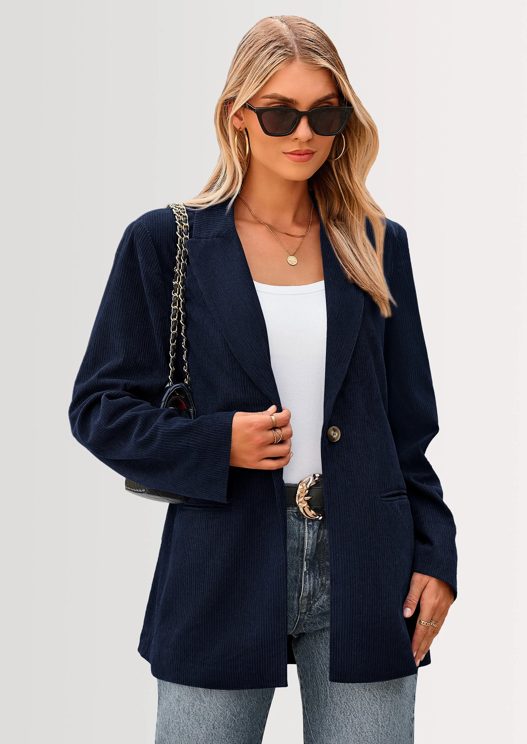 PRETTYGARDEN Women's Winter Corduroy Blazers Jackets Dressy Casual Ribbed Long Sleeve Lapel Fashion Work Business Outerwear - Image 38