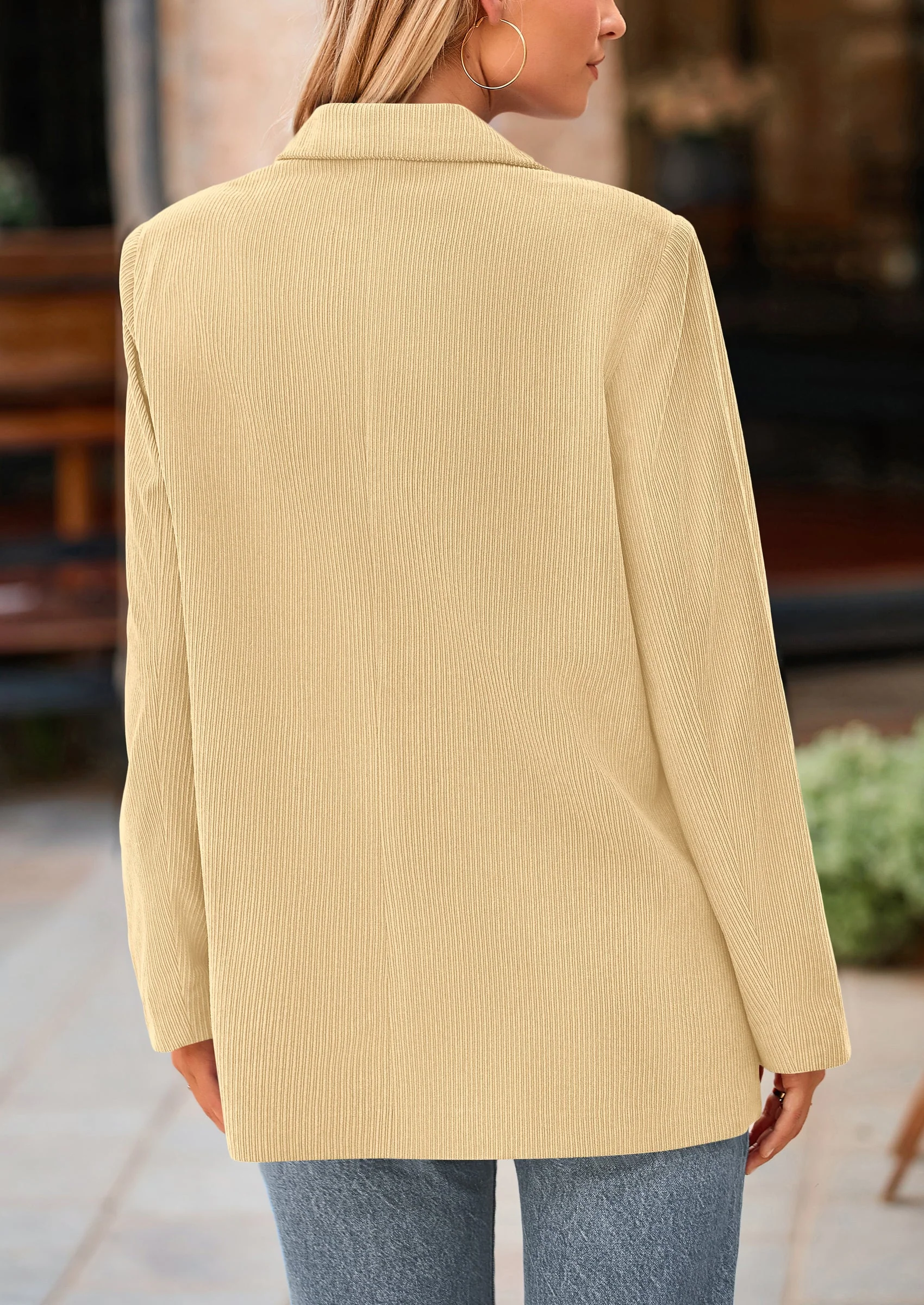 PRETTYGARDEN Women's Winter Corduroy Blazers Jackets Dressy Casual Ribbed Long Sleeve Lapel Fashion Work Business Outerwear - Image 45