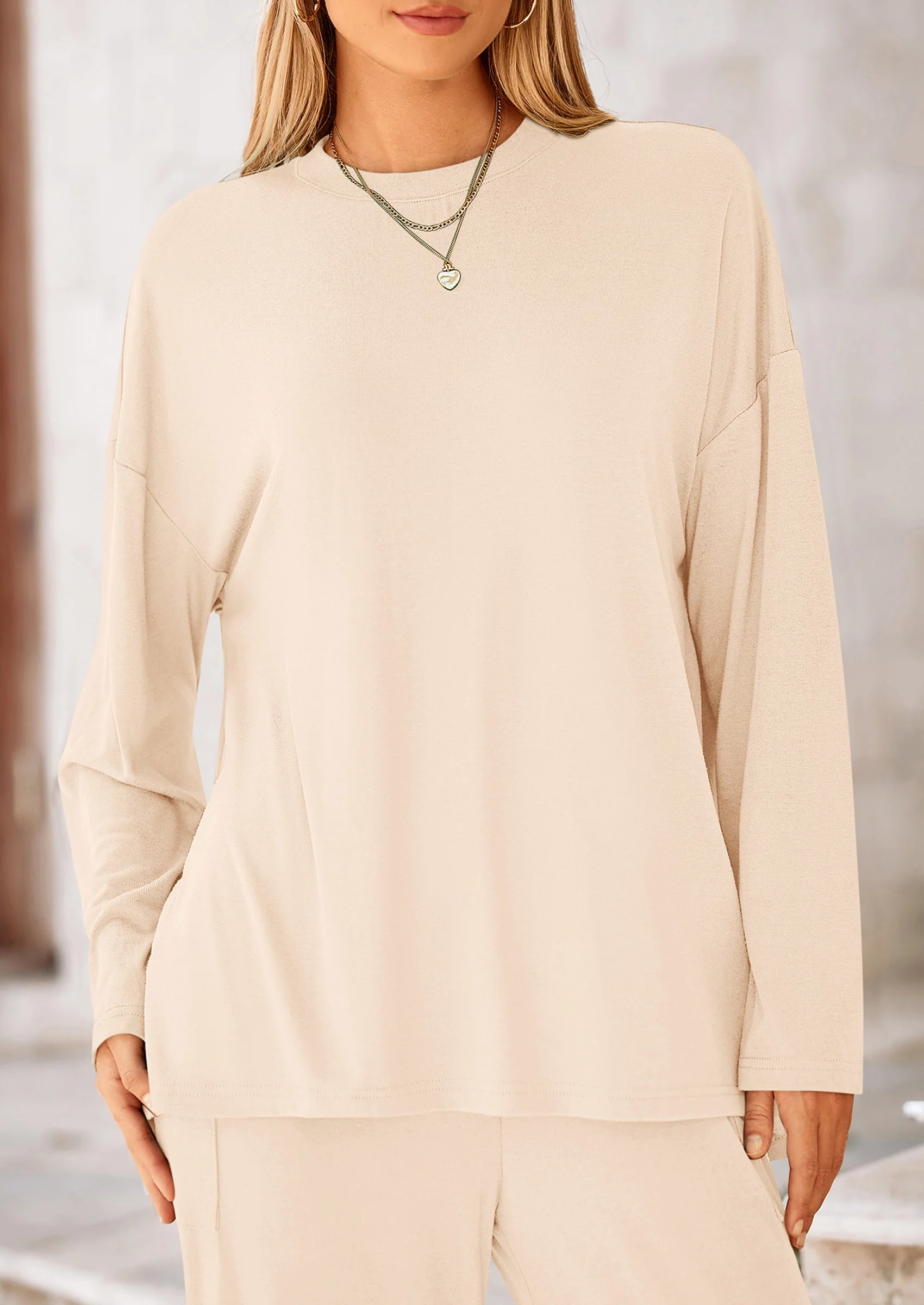 PRETTYGARDEN Women's 2 Piece Outfits Casual Short Sleeve Pullover Tops and Wide Leg Pants Lounge Sets Tracksuits - Image 189