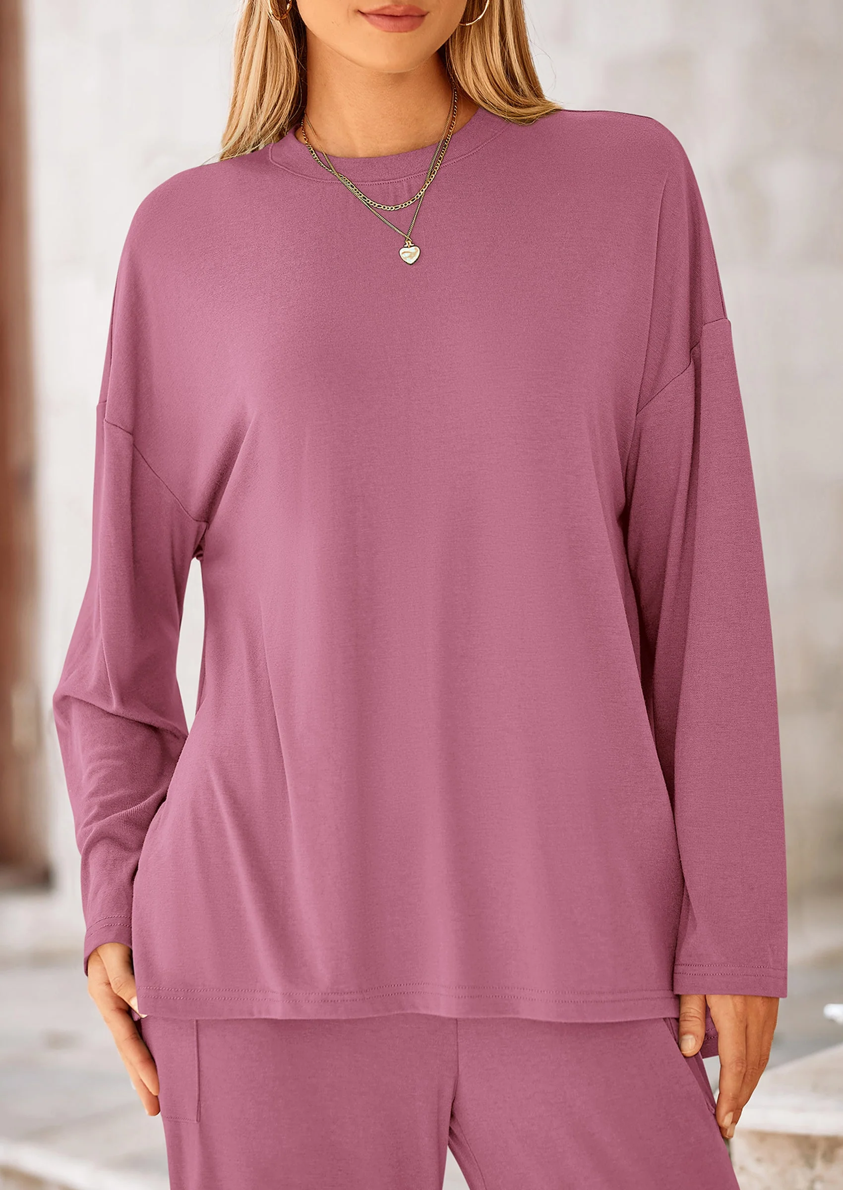 PRETTYGARDEN Women's 2 Piece Outfits Casual Short Sleeve Pullover Tops and Wide Leg Pants Lounge Sets Tracksuits - Image 195